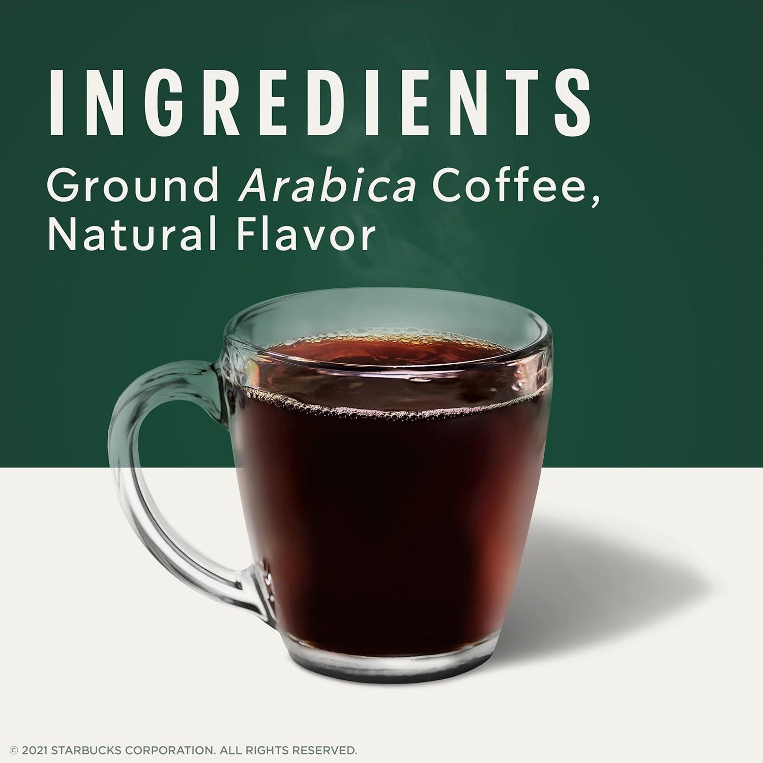 imageStarbucks Ground Coffee Blonde Roast Hot or Iced Coffee Veranda Blend Six 12 oz BagsVanilla