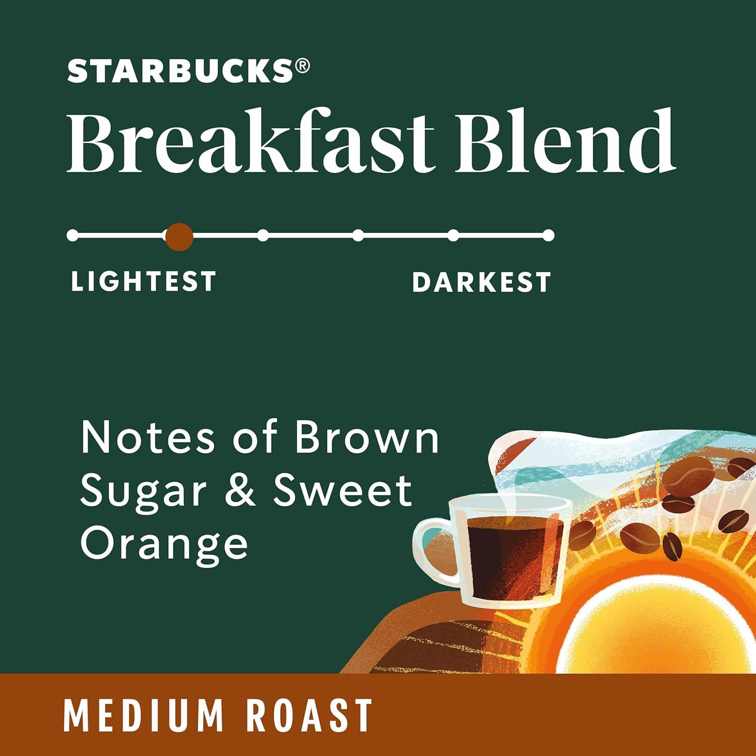 imageStarbucks Ground Coffee Medium Roast Coffee Decaf Pike Place Roast 100 Arabica 3 bags 12 oz eachBreakfast