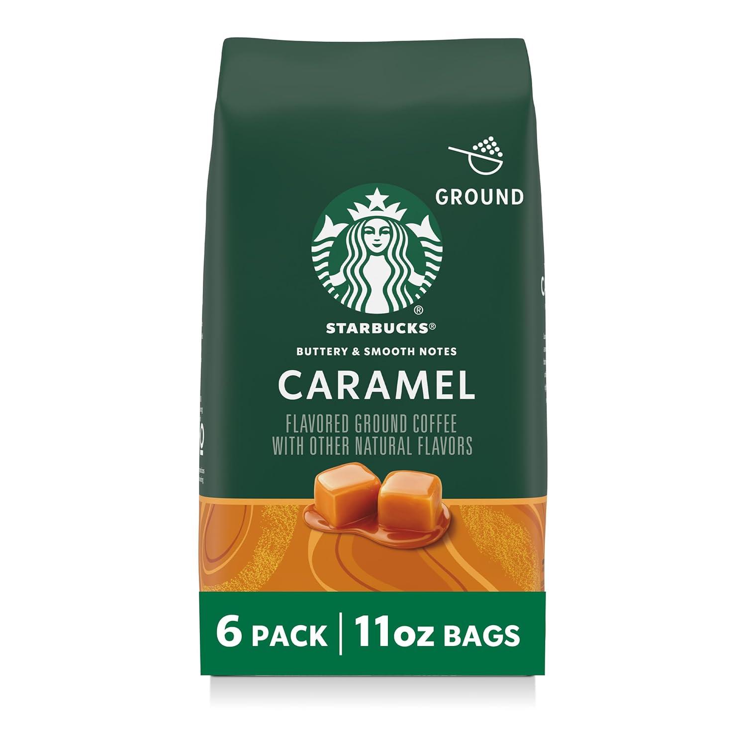 imageStarbucks Ground Coffee Medium Roast Coffee Decaf Pike Place Roast 100 Arabica 3 bags 12 oz eachCaramel