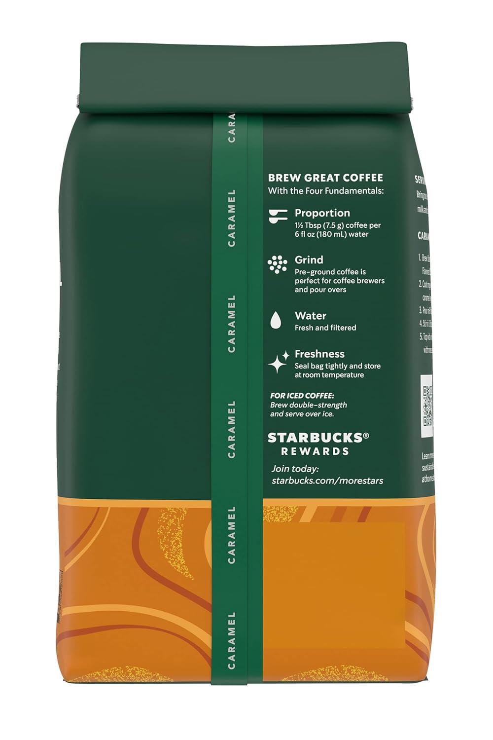 imageStarbucks Ground Coffee Medium Roast Coffee Decaf Pike Place Roast 100 Arabica 3 bags 12 oz eachCaramel