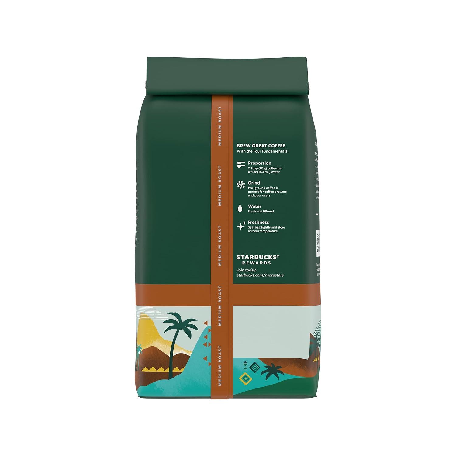 imageStarbucks Ground Coffee Medium Roast Coffee Decaf Pike Place Roast 100 Arabica 3 bags 12 oz eachColombia