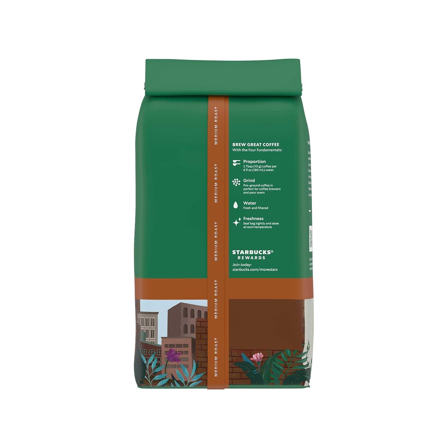 imageStarbucks Ground Coffee Medium Roast Coffee Decaf Pike Place Roast 100 Arabica 3 bags 12 oz eachDecaf Pike Place Roast