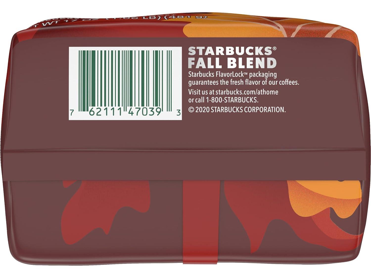 imageStarbucks Ground Coffee Medium Roast Coffee Decaf Pike Place Roast 100 Arabica 3 bags 12 oz eachFall Blend