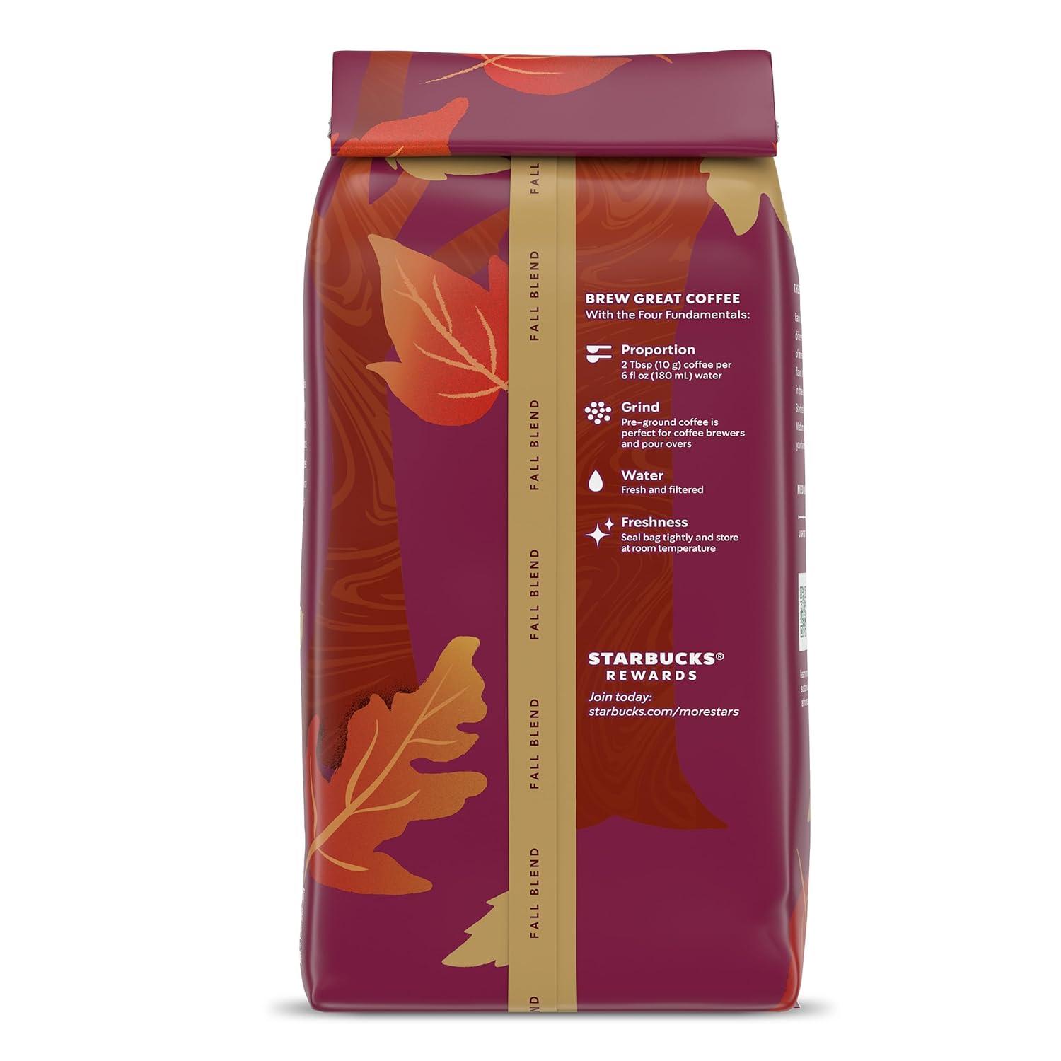 imageStarbucks Ground Coffee Medium Roast Coffee Decaf Pike Place Roast 100 Arabica 3 bags 12 oz eachFall Blend