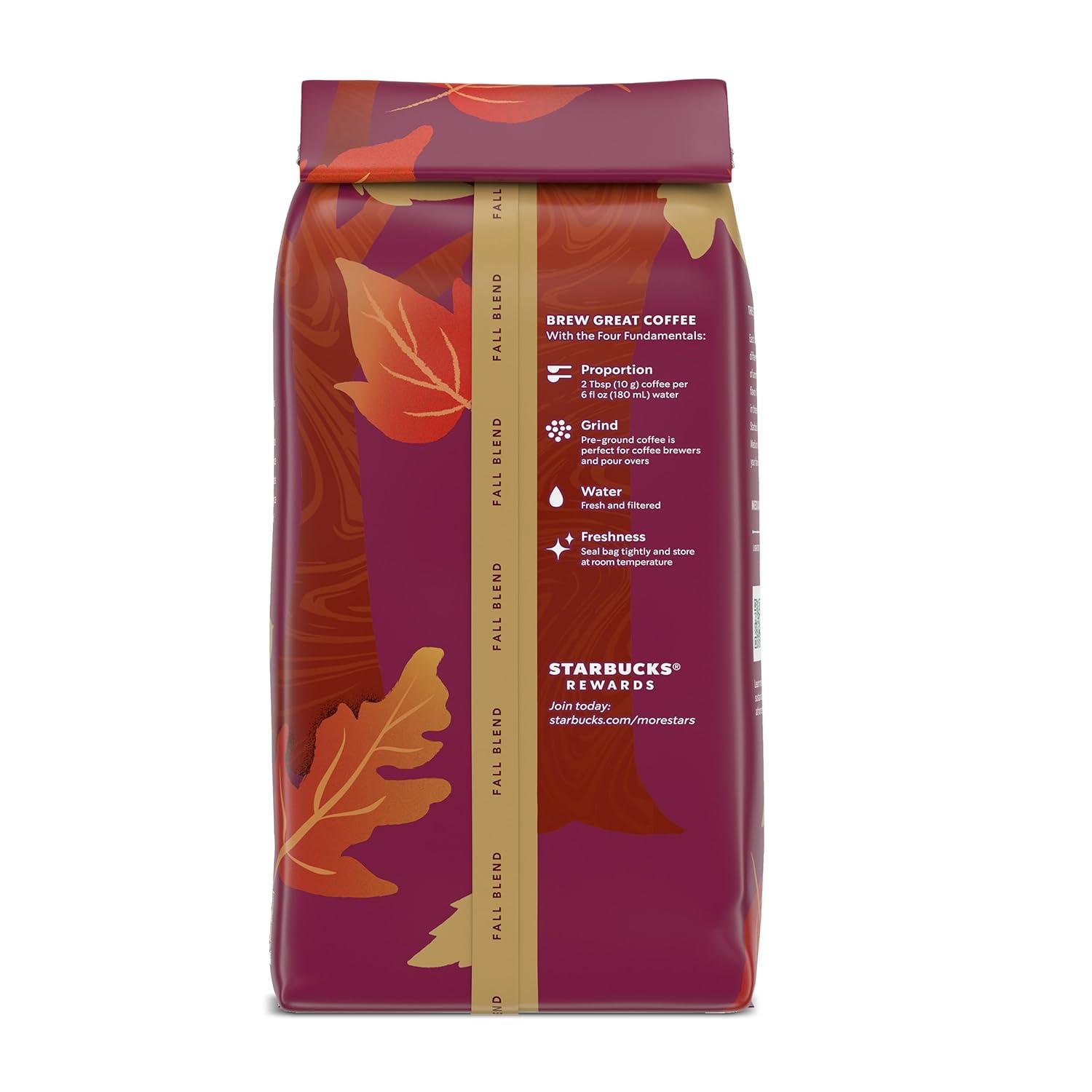imageStarbucks Ground Coffee Medium Roast Coffee Decaf Pike Place Roast 100 Arabica 3 bags 12 oz eachFall Blend