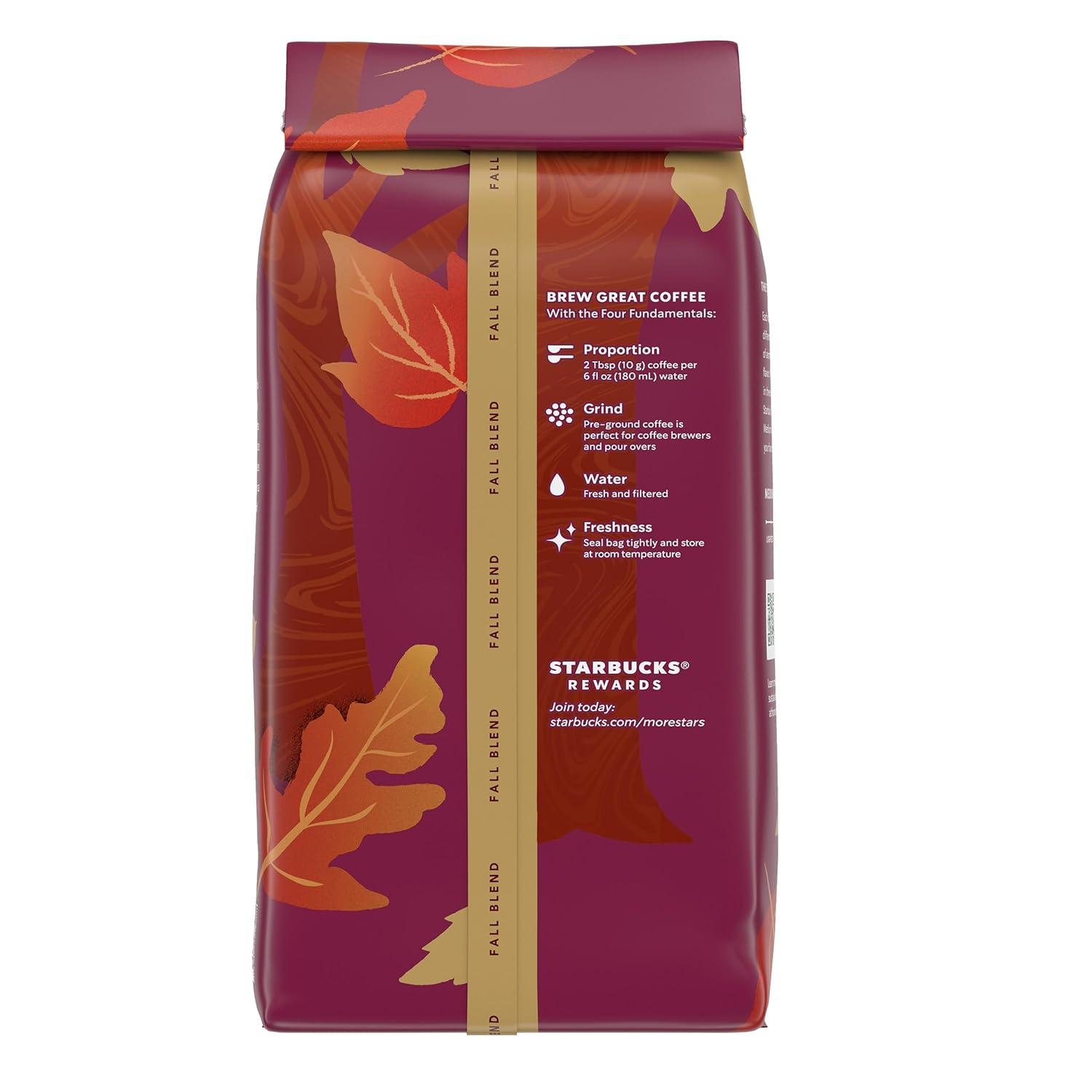 imageStarbucks Ground Coffee Medium Roast Coffee Decaf Pike Place Roast 100 Arabica 3 bags 12 oz eachFall Blend