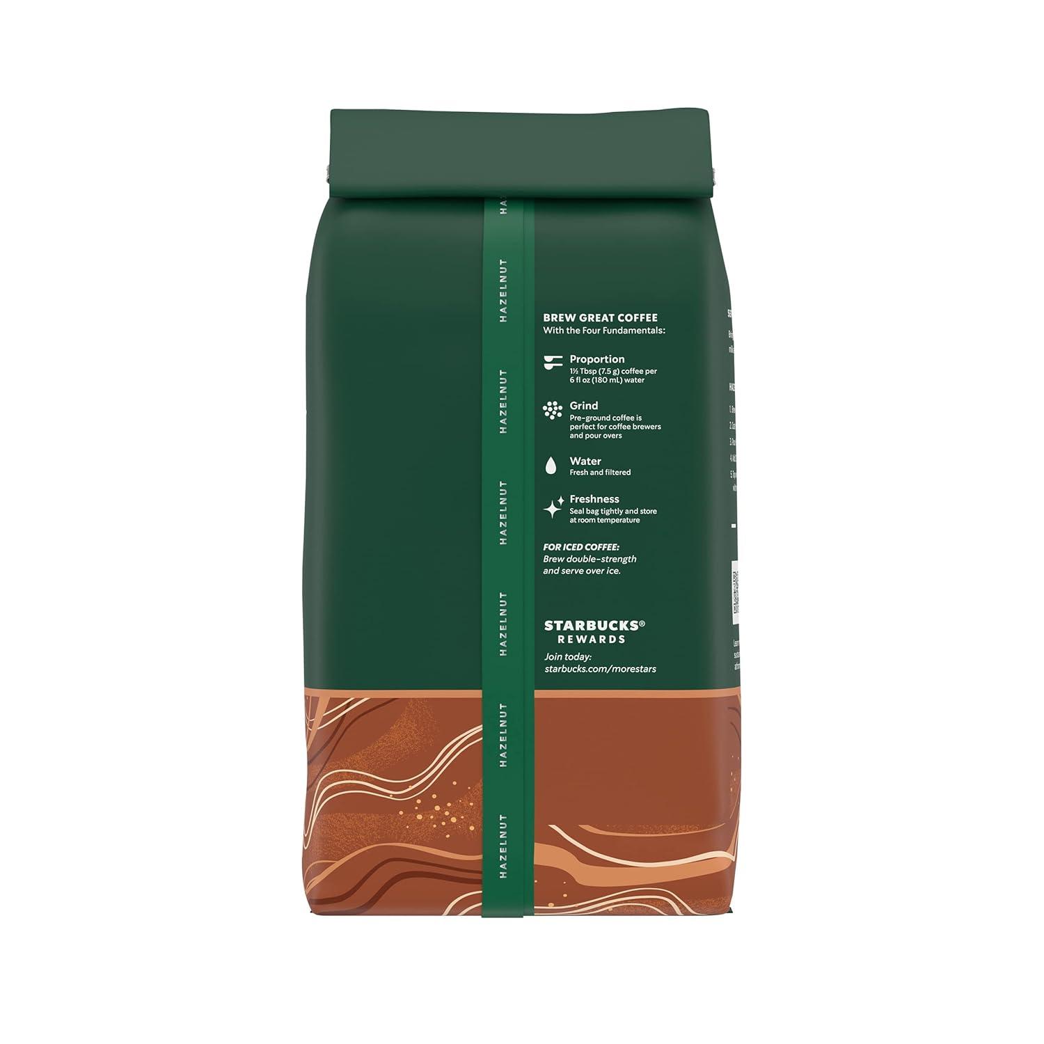 imageStarbucks Ground Coffee Medium Roast Coffee Decaf Pike Place Roast 100 Arabica 3 bags 12 oz eachHazelnut