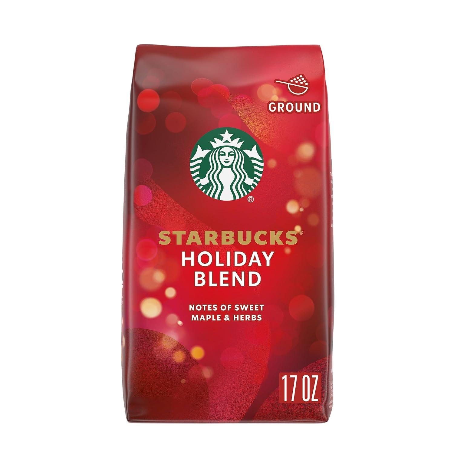 imageStarbucks Ground Coffee Medium Roast Coffee Decaf Pike Place Roast 100 Arabica 3 bags 12 oz eachHoliday Blend