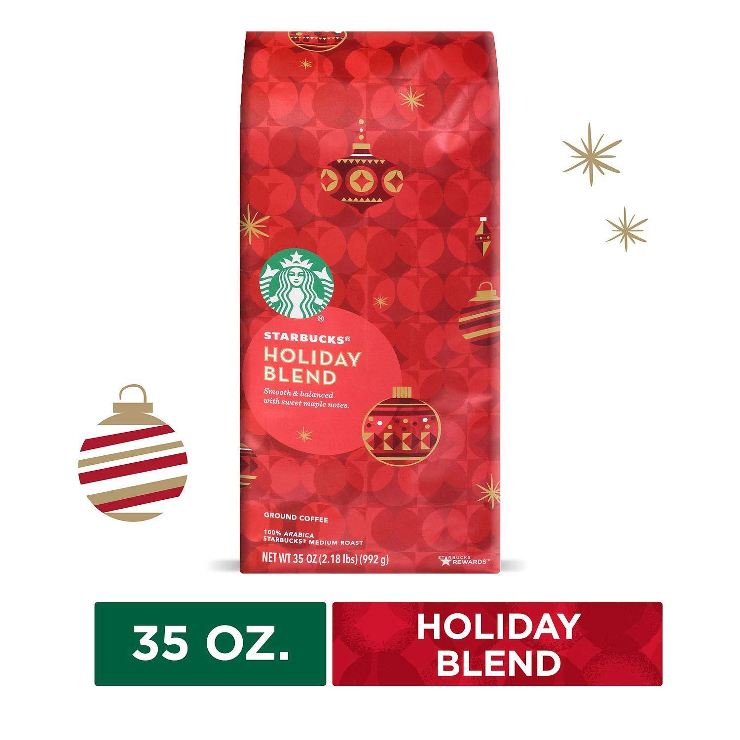 imageStarbucks Ground Coffee Medium Roast Coffee Decaf Pike Place Roast 100 Arabica 3 bags 12 oz eachHoliday Blend