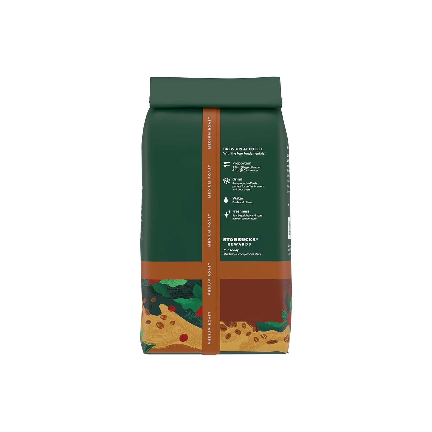 imageStarbucks Ground Coffee Medium Roast Coffee Decaf Pike Place Roast 100 Arabica 3 bags 12 oz eachHouse Blend