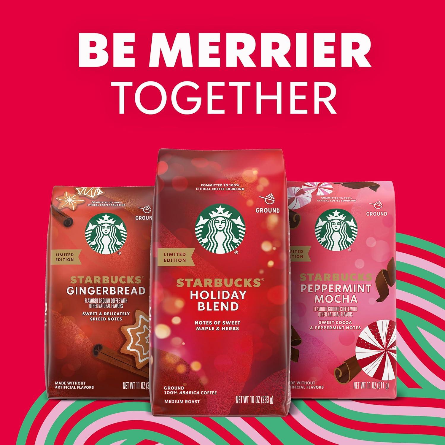 imageStarbucks Ground Coffee Medium Roast Coffee Decaf Pike Place Roast 100 Arabica 3 bags 12 oz eachPeppermint Mocha