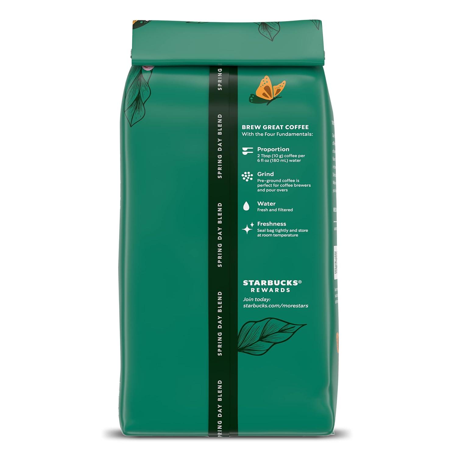 imageStarbucks Ground Coffee Medium Roast Coffee Decaf Pike Place Roast 100 Arabica 3 bags 12 oz eachSpring Day Blend