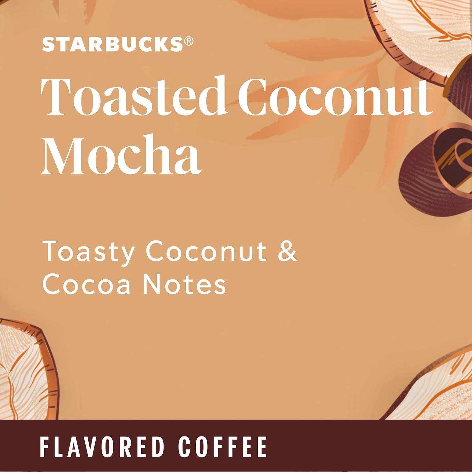 imageStarbucks Ground Coffee Medium Roast Coffee Decaf Pike Place Roast 100 Arabica 3 bags 12 oz eachToasted Coconut Mocha