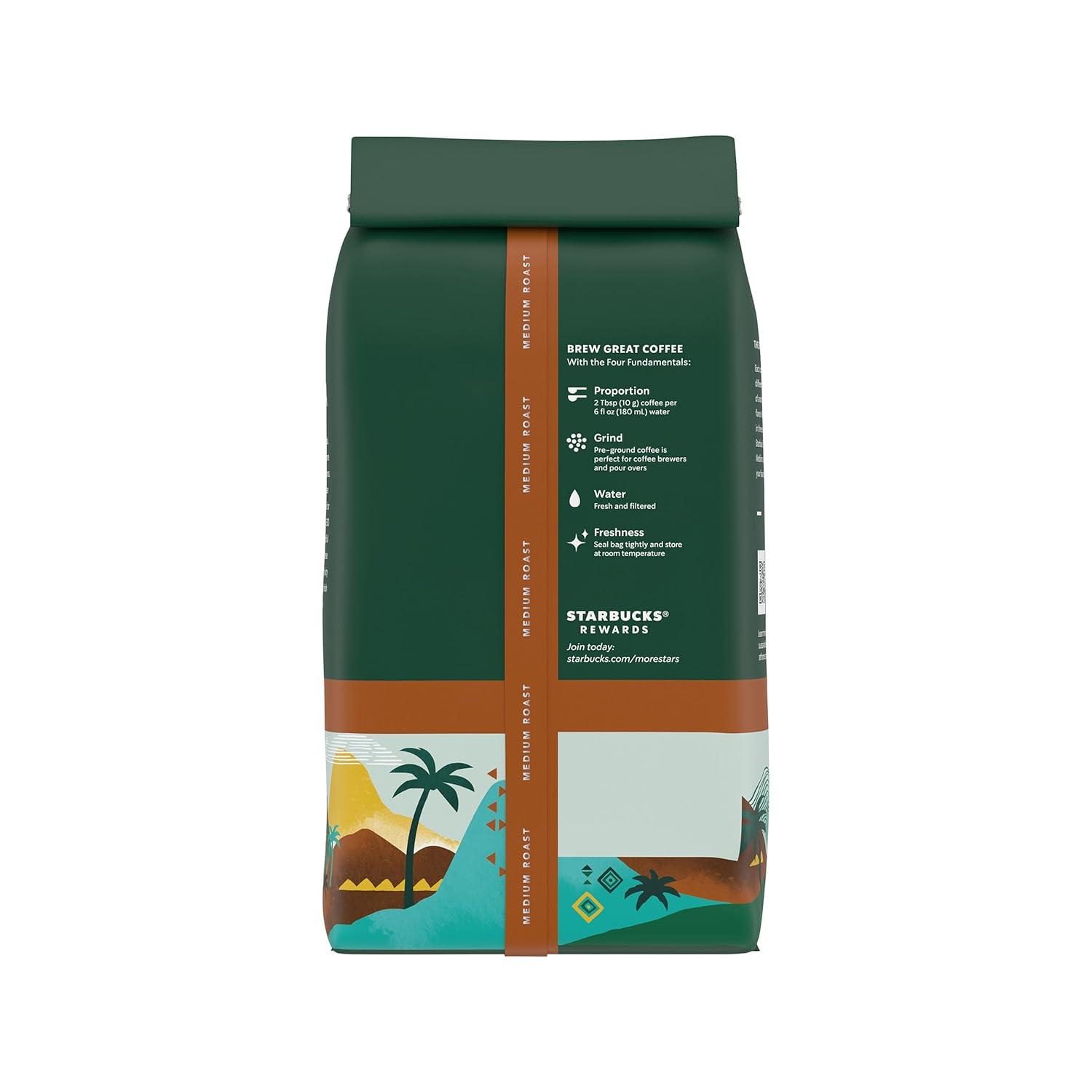 imageStarbucks Ground Coffee Medium Roast Hot or Iced Coffee Variety Pack Three 12 oz BagsColombia
