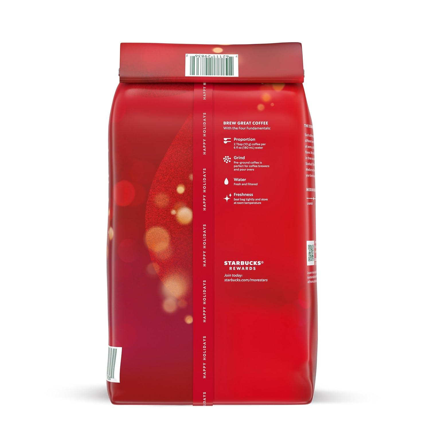 imageStarbucks Ground Coffee Medium Roast Hot or Iced Coffee Variety Pack Three 12 oz BagsUnflavored