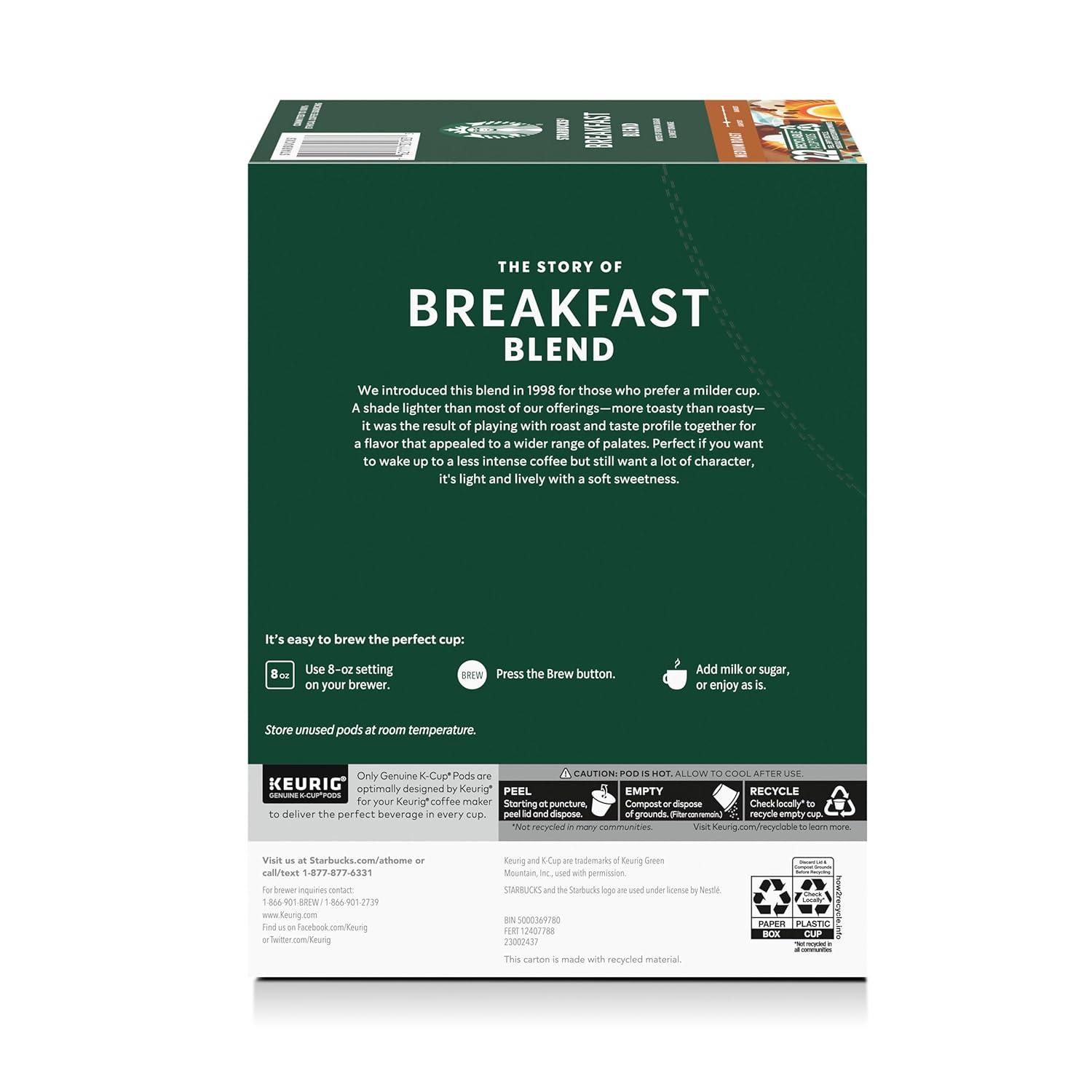 imageStarbucks KCup Coffee Pods Flavored Hot Cocoa Classic Hot Cocoa 60 Keurig PodsBreakfast