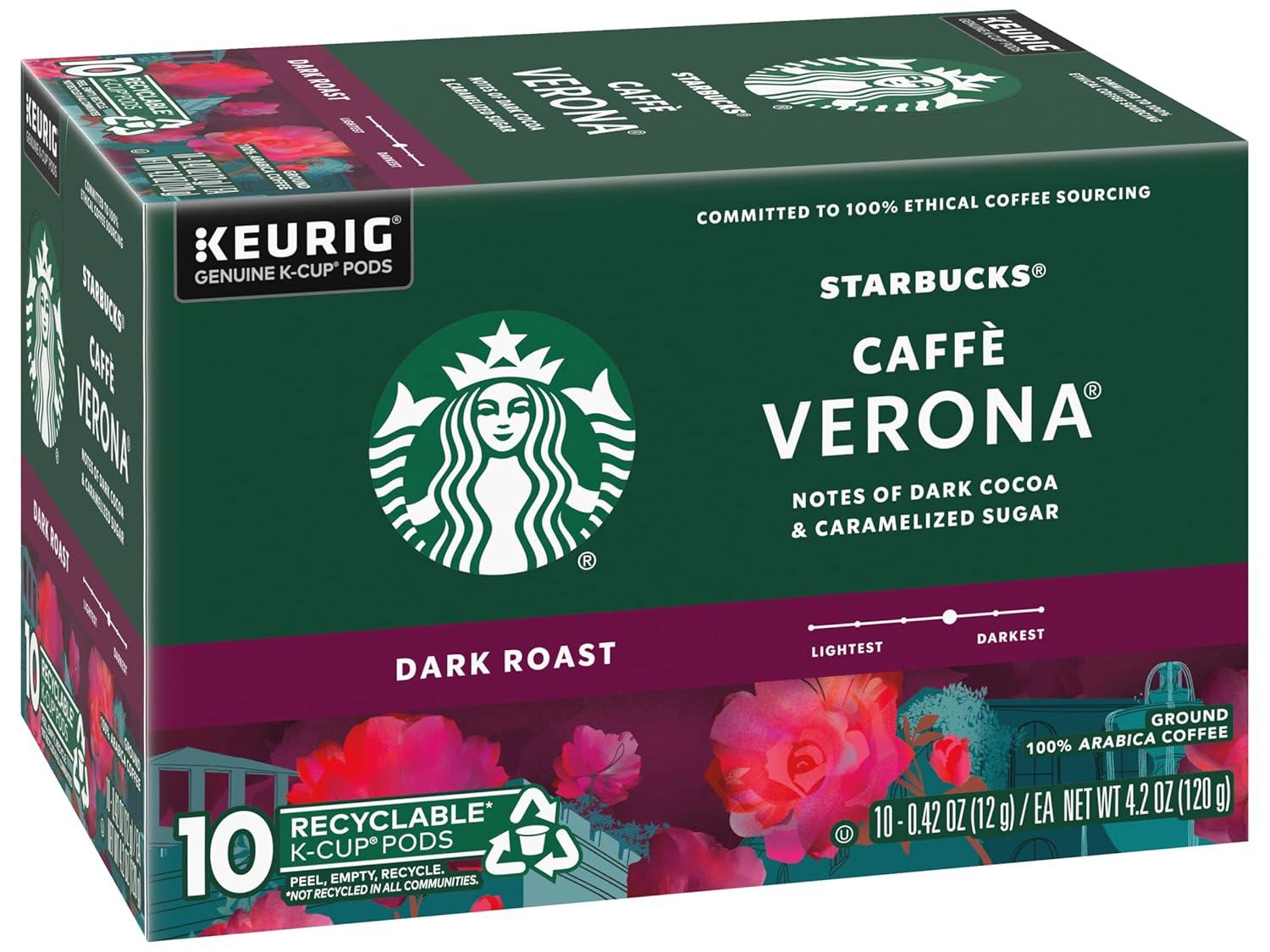 imageStarbucks KCup Coffee Pods Flavored Hot Cocoa Classic Hot Cocoa 60 Keurig PodsCaff Verona