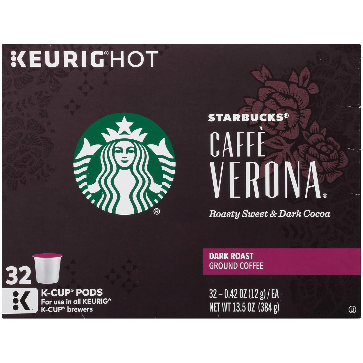 imageStarbucks KCup Coffee Pods Flavored Hot Cocoa Classic Hot Cocoa 60 Keurig PodsCaff Verona