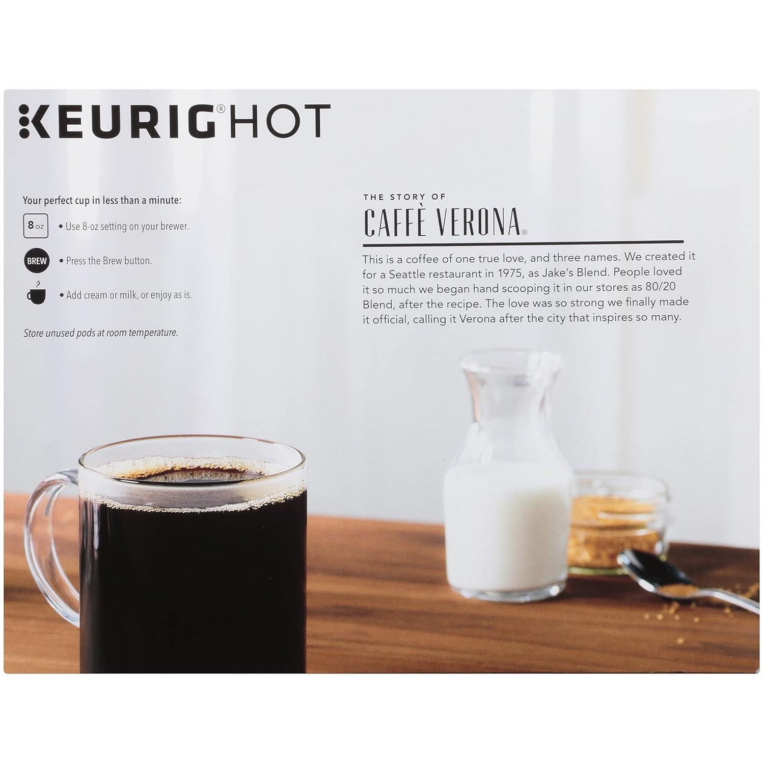 imageStarbucks KCup Coffee Pods Flavored Hot Cocoa Classic Hot Cocoa 60 Keurig PodsCaff Verona