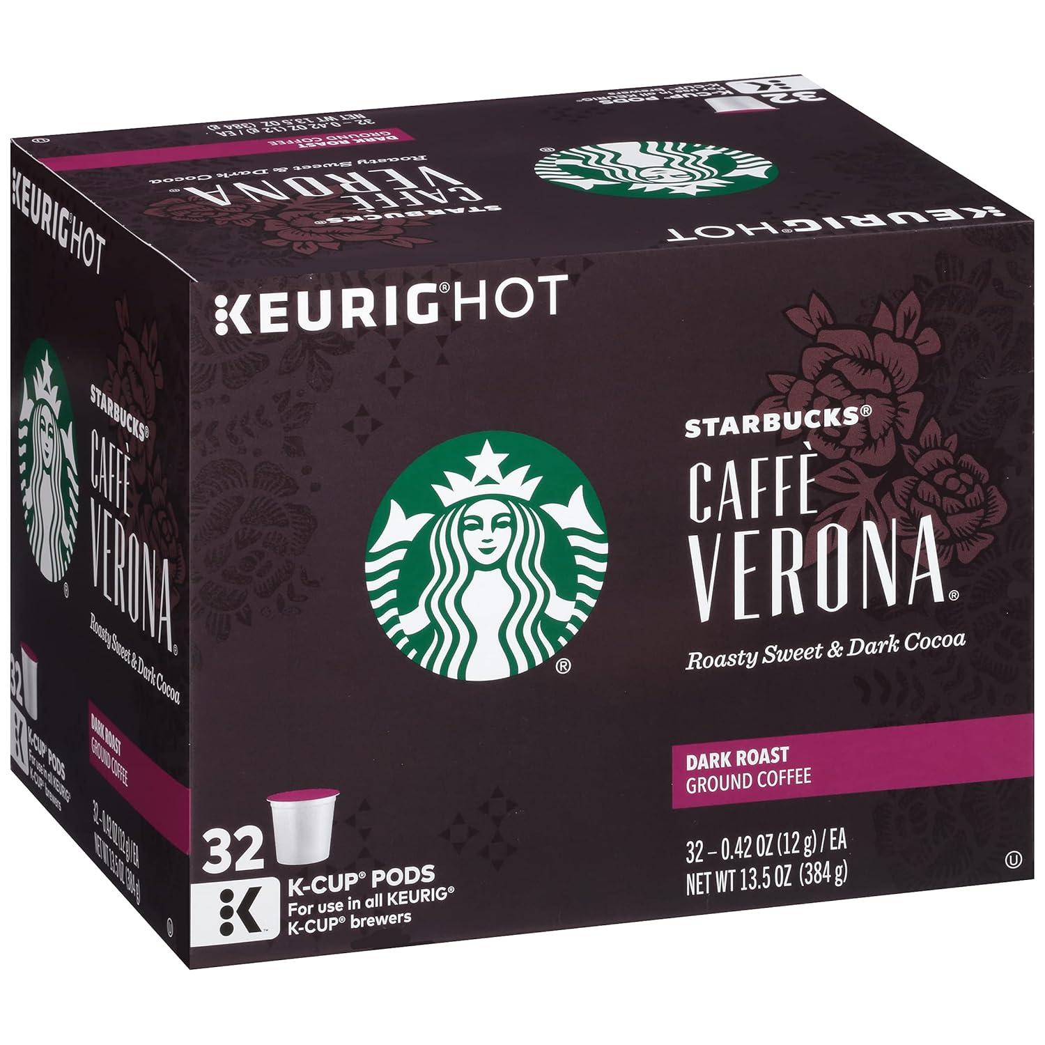 imageStarbucks KCup Coffee Pods Flavored Hot Cocoa Classic Hot Cocoa 60 Keurig PodsCaff Verona