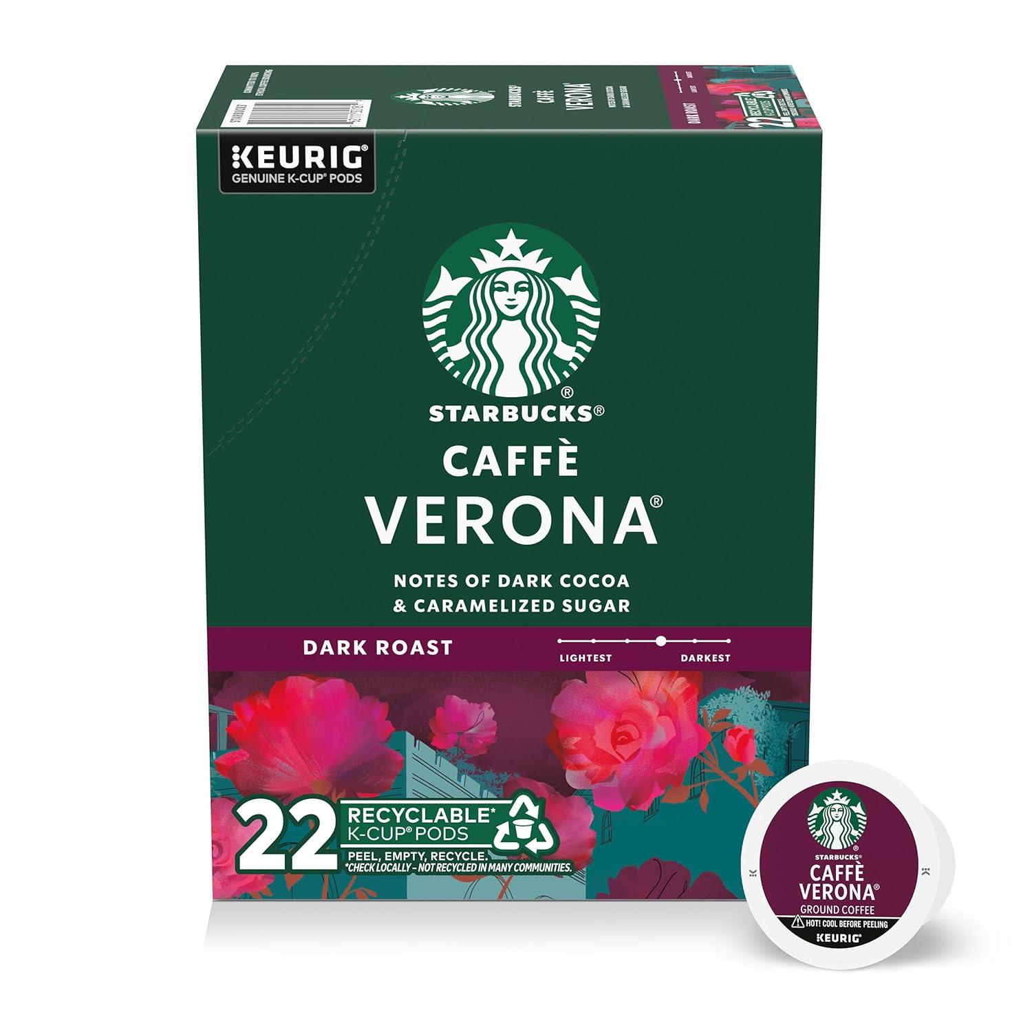 imageStarbucks KCup Coffee Pods Flavored Hot Cocoa Classic Hot Cocoa 60 Keurig PodsCaff Verona