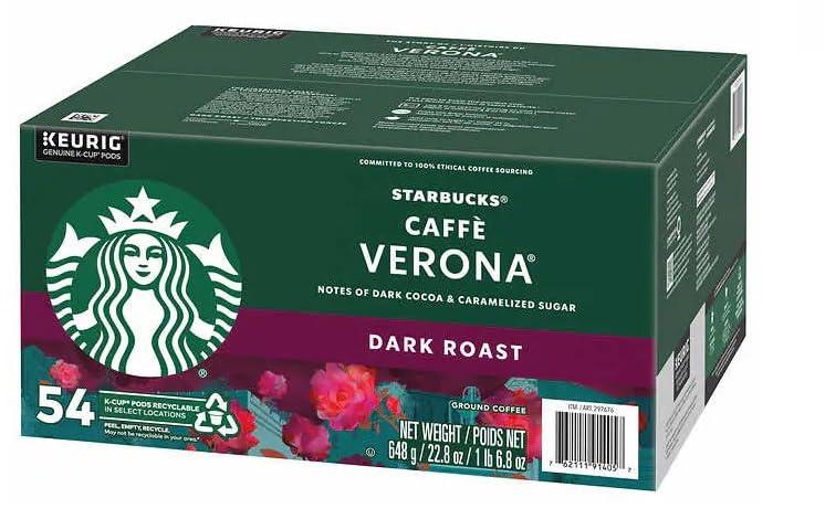 imageStarbucks KCup Coffee Pods Flavored Hot Cocoa Classic Hot Cocoa 60 Keurig PodsCaff Verona