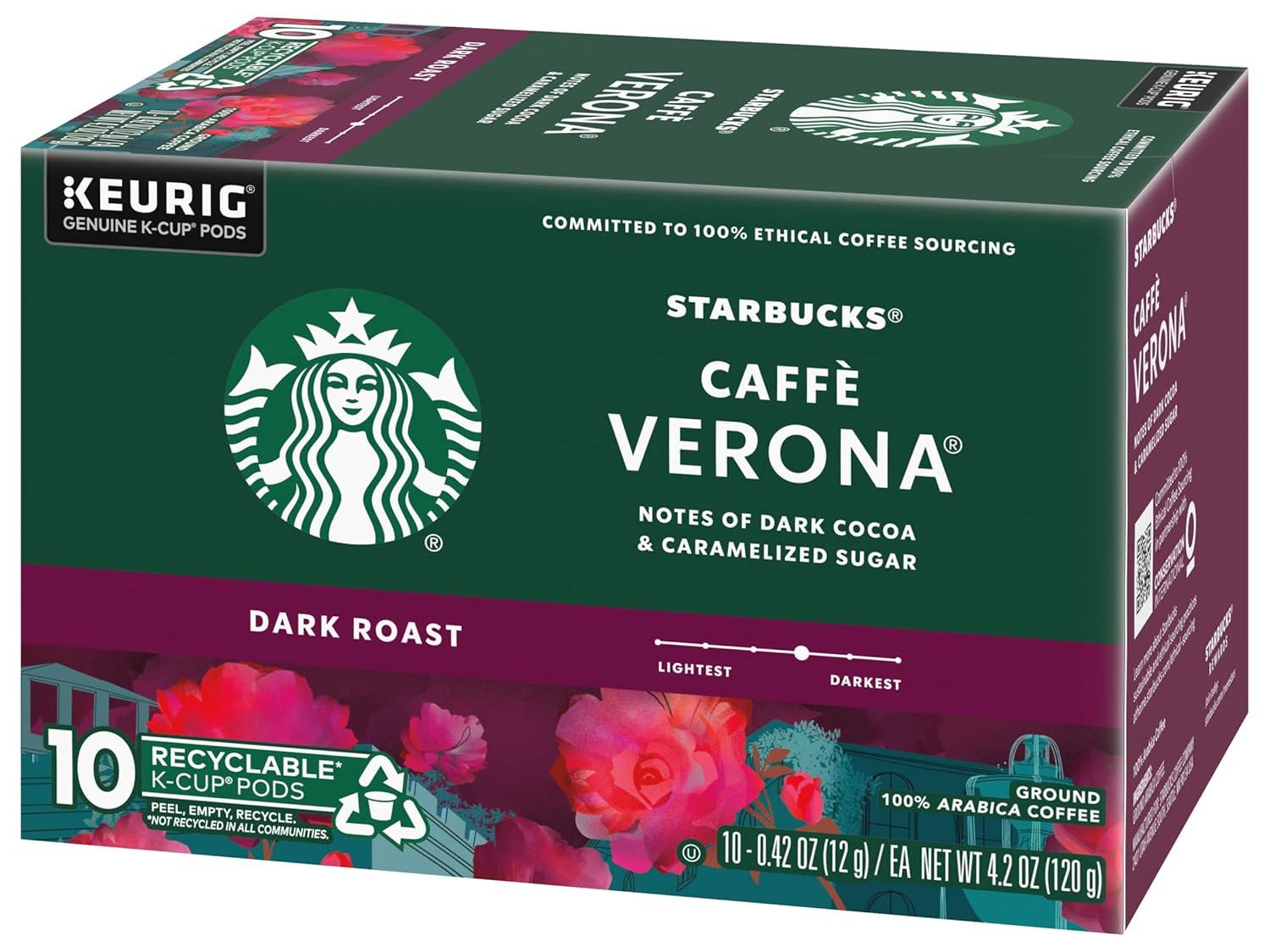 imageStarbucks KCup Coffee Pods Flavored Hot Cocoa Classic Hot Cocoa 60 Keurig PodsCaff Verona