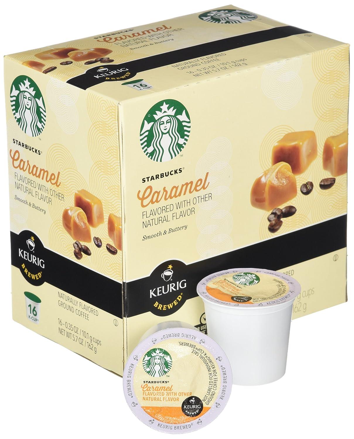 imageStarbucks KCup Coffee Pods Flavored Hot Cocoa Classic Hot Cocoa 60 Keurig PodsCaramel