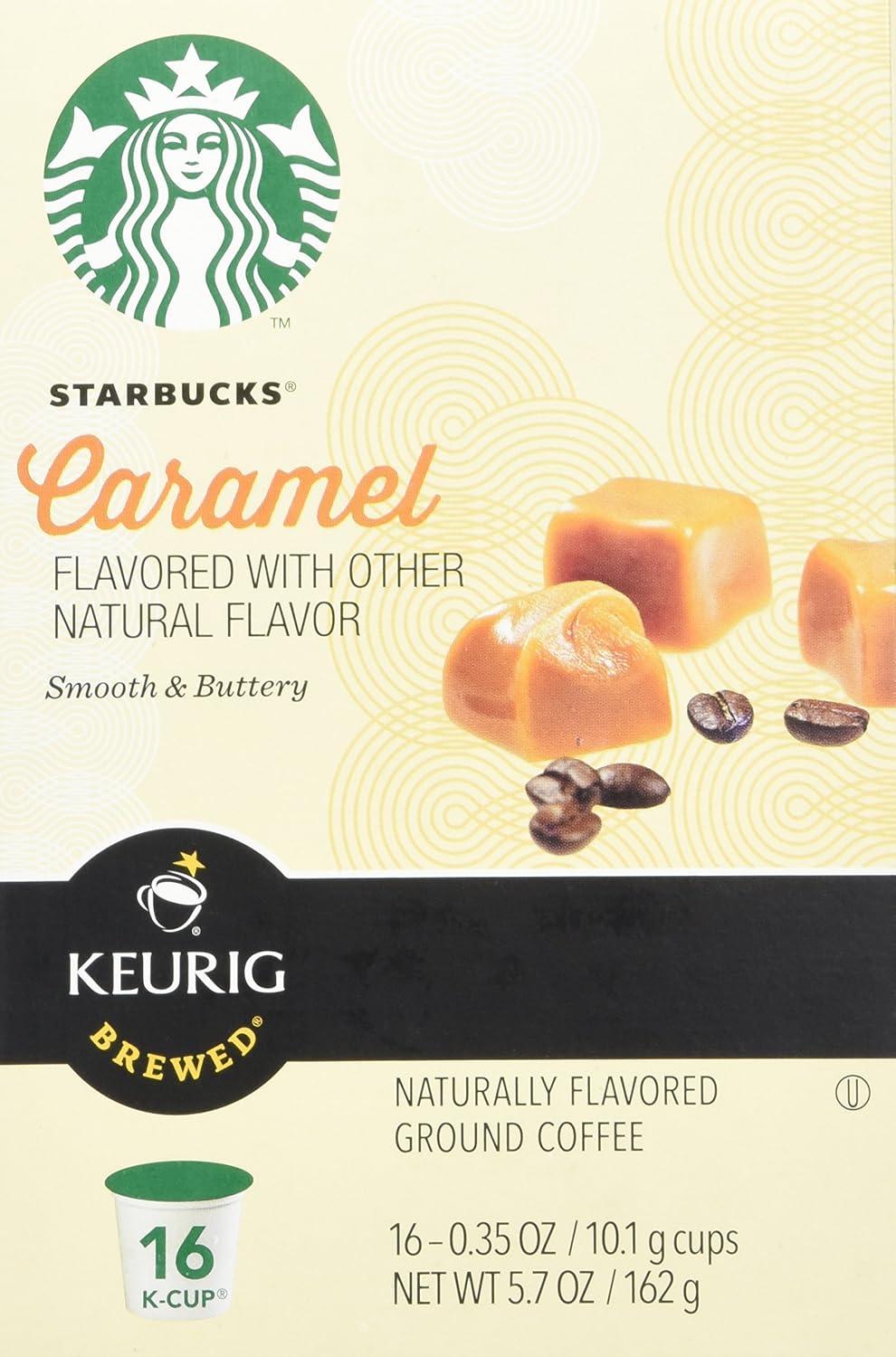 imageStarbucks KCup Coffee Pods Flavored Hot Cocoa Classic Hot Cocoa 60 Keurig PodsCaramel