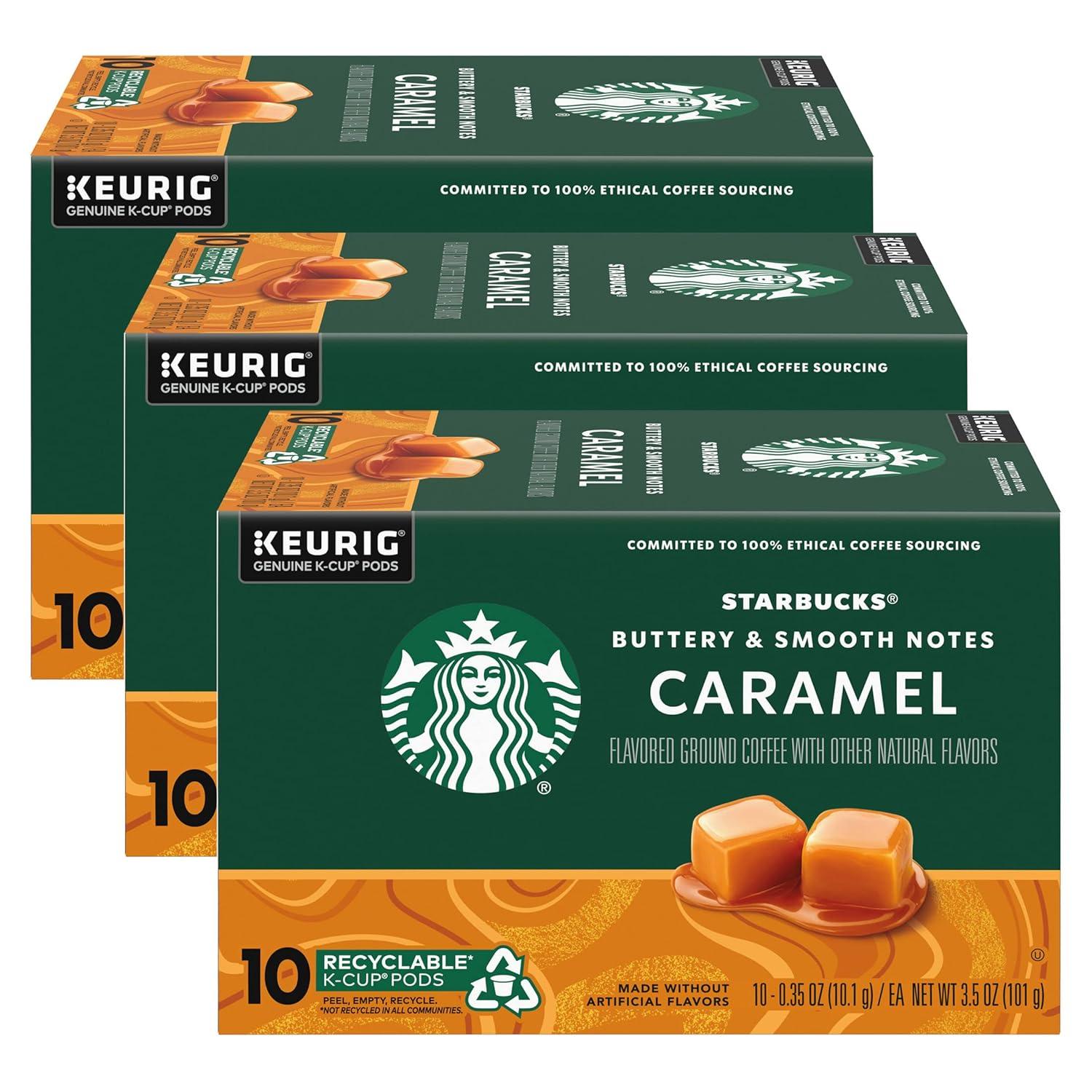 imageStarbucks KCup Coffee Pods Flavored Hot Cocoa Classic Hot Cocoa 60 Keurig PodsCaramel