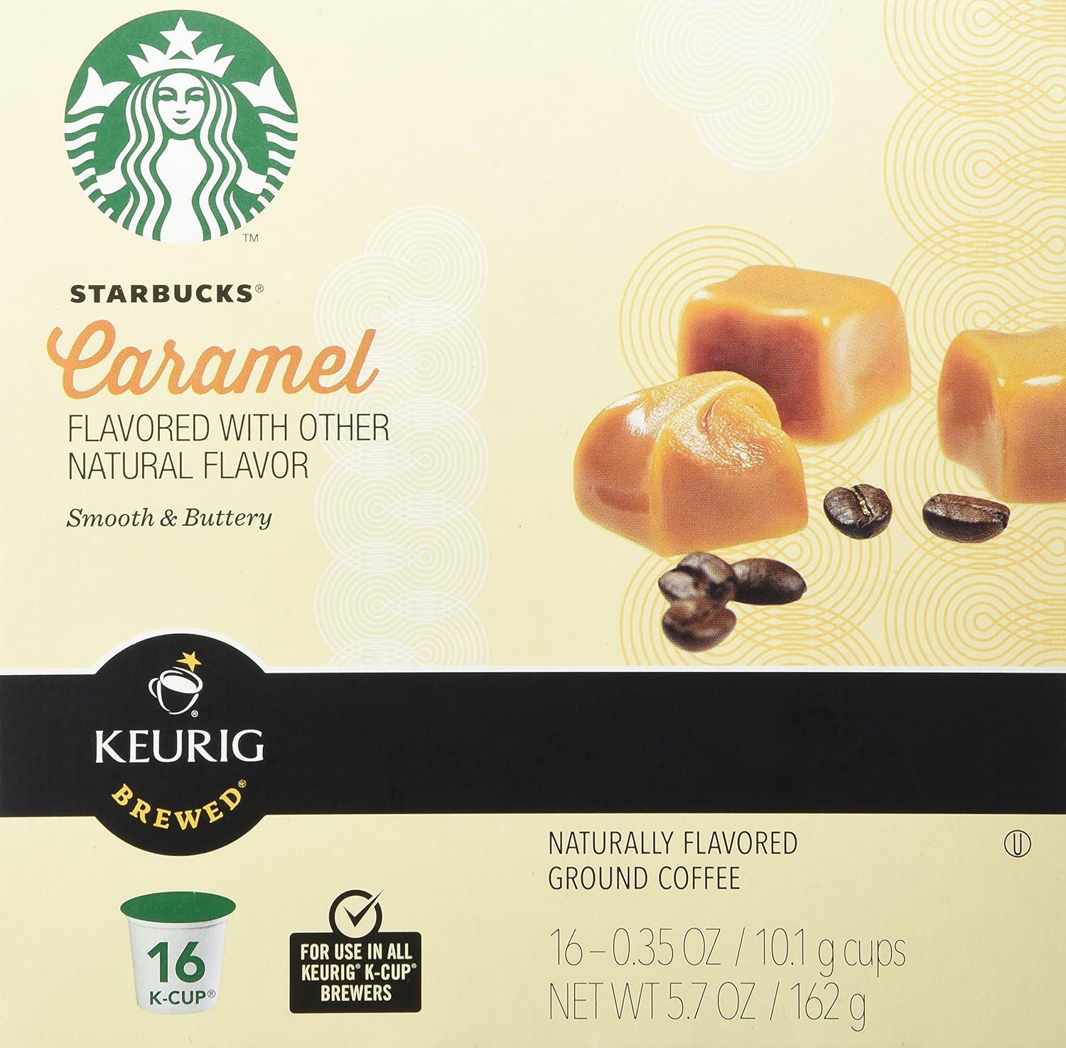 imageStarbucks KCup Coffee Pods Flavored Hot Cocoa Classic Hot Cocoa 60 Keurig PodsCaramel