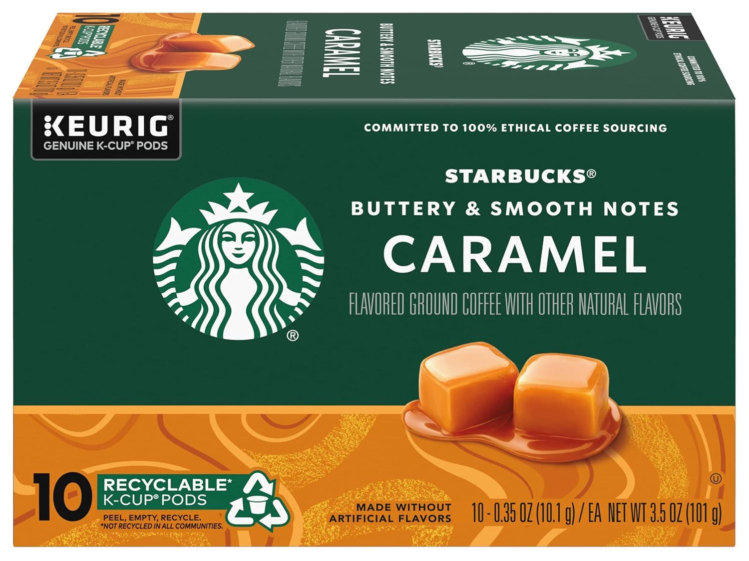 imageStarbucks KCup Coffee Pods Flavored Hot Cocoa Classic Hot Cocoa 60 Keurig PodsCaramel