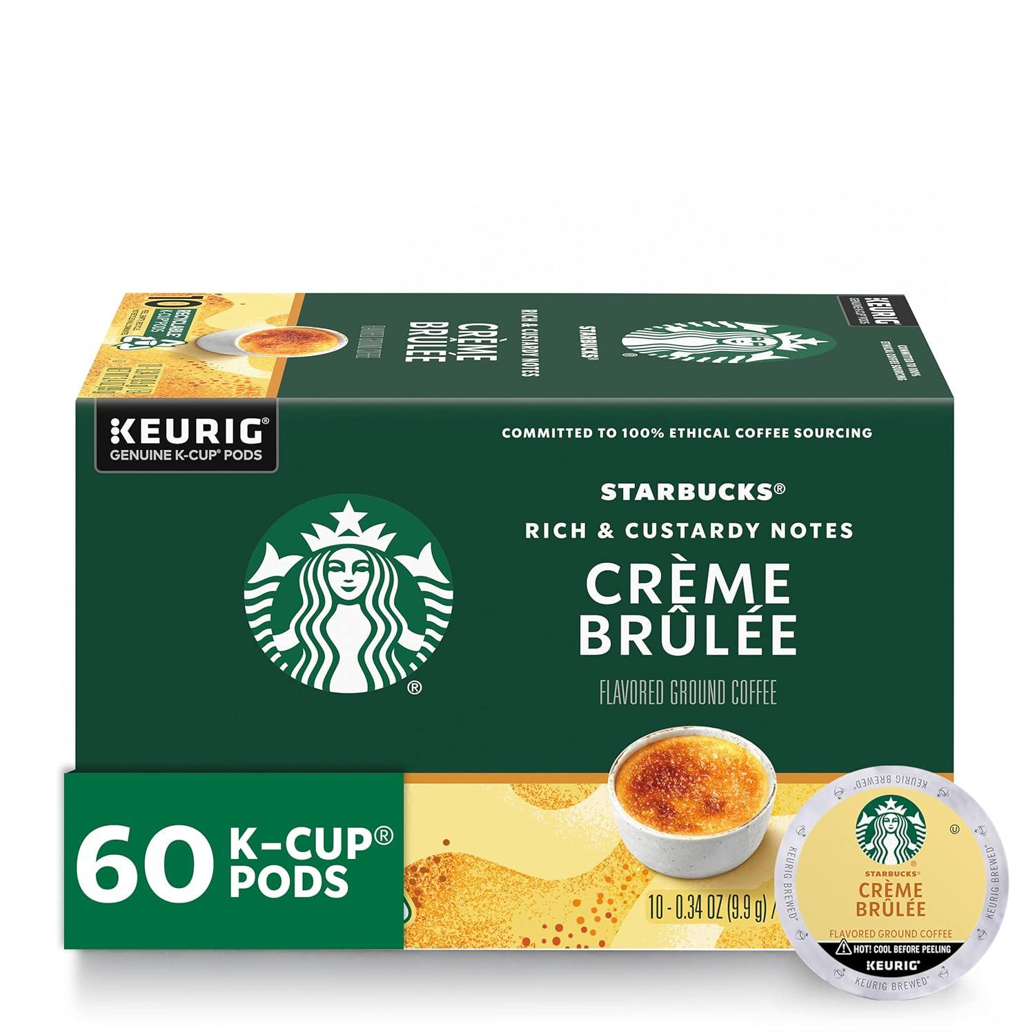 imageStarbucks KCup Coffee Pods Flavored Hot Cocoa Classic Hot Cocoa 60 Keurig PodsCrme Brulee