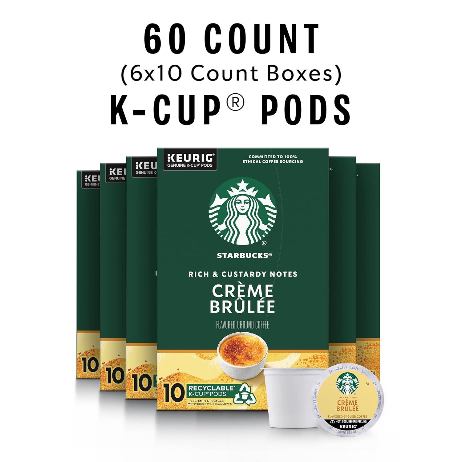 imageStarbucks KCup Coffee Pods Flavored Hot Cocoa Classic Hot Cocoa 60 Keurig PodsCrme Brulee