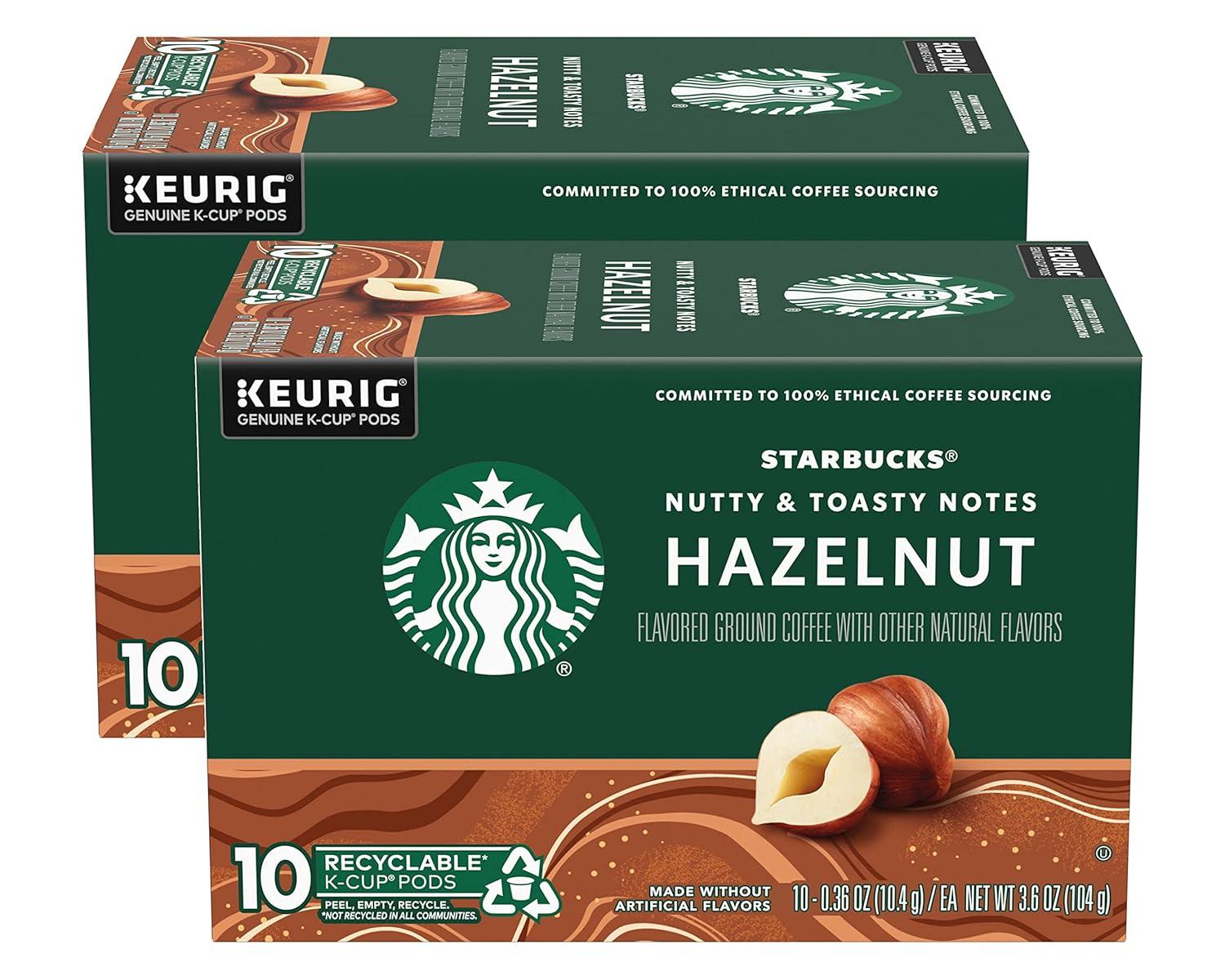 imageStarbucks KCup Coffee Pods Flavored Hot Cocoa Classic Hot Cocoa 60 Keurig PodsHazelnut