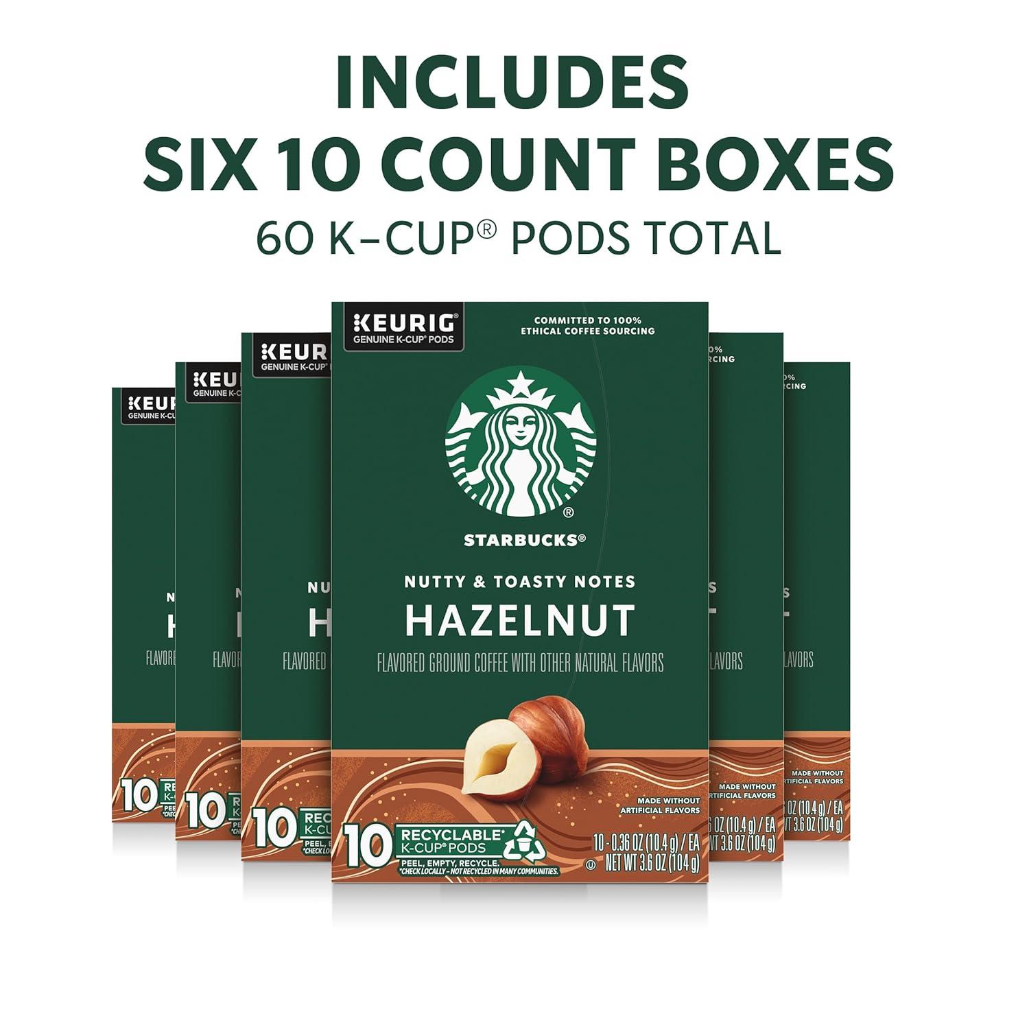 imageStarbucks KCup Coffee Pods Flavored Hot Cocoa Classic Hot Cocoa 60 Keurig PodsHazelnut