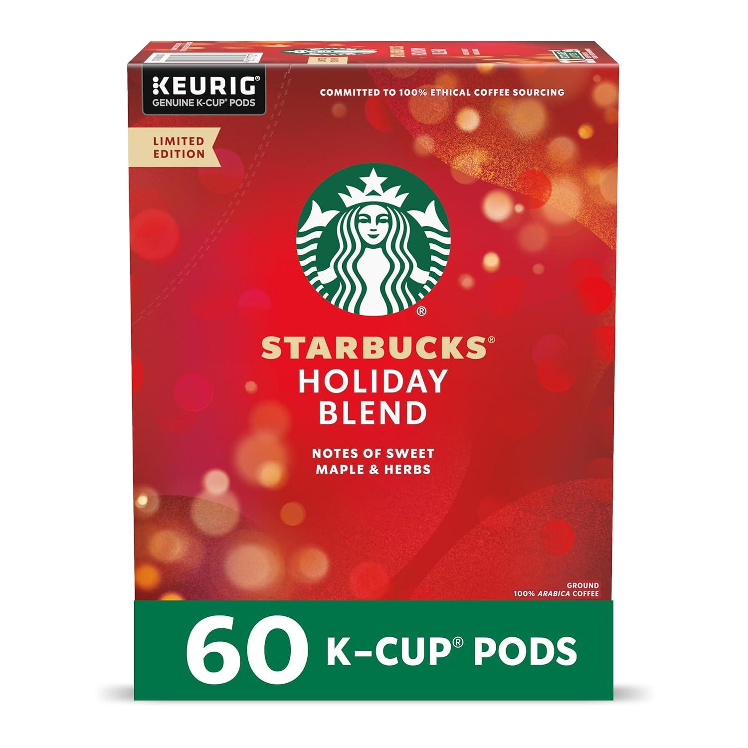 imageStarbucks KCup Coffee Pods Flavored Hot Cocoa Classic Hot Cocoa 60 Keurig PodsHoliday Blend