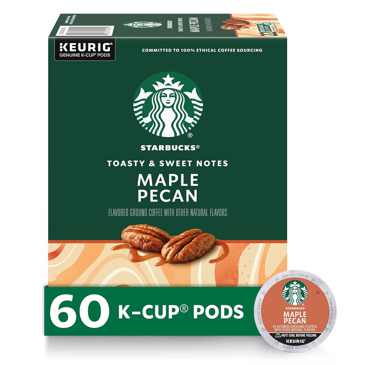 imageStarbucks KCup Coffee Pods Flavored Hot Cocoa Classic Hot Cocoa 60 Keurig PodsMaple Pecan