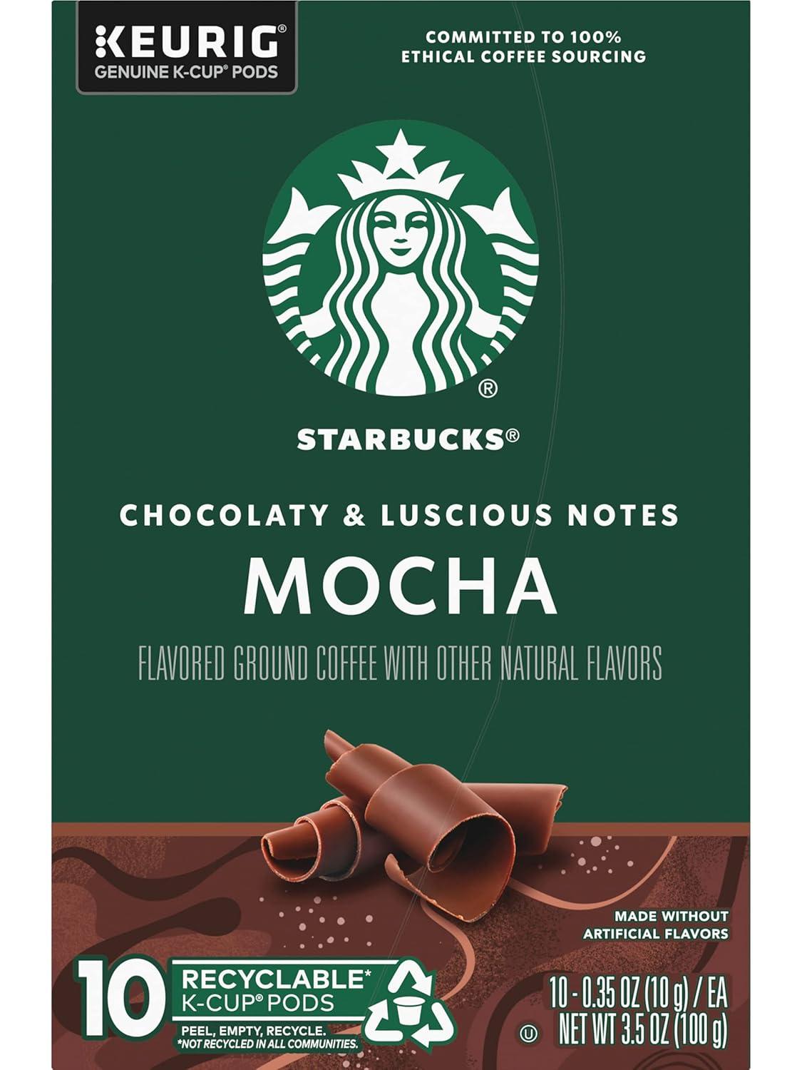 imageStarbucks KCup Coffee Pods Flavored Hot Cocoa Classic Hot Cocoa 60 Keurig PodsMocha