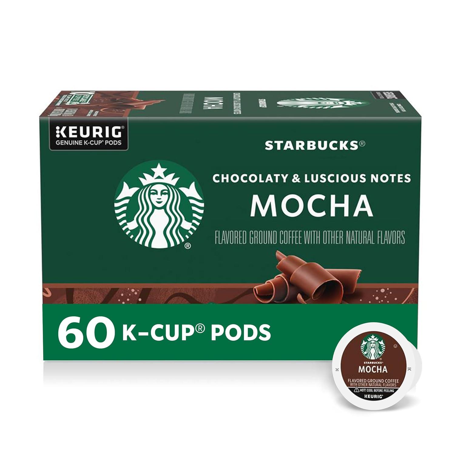 imageStarbucks KCup Coffee Pods Flavored Hot Cocoa Classic Hot Cocoa 60 Keurig PodsMocha