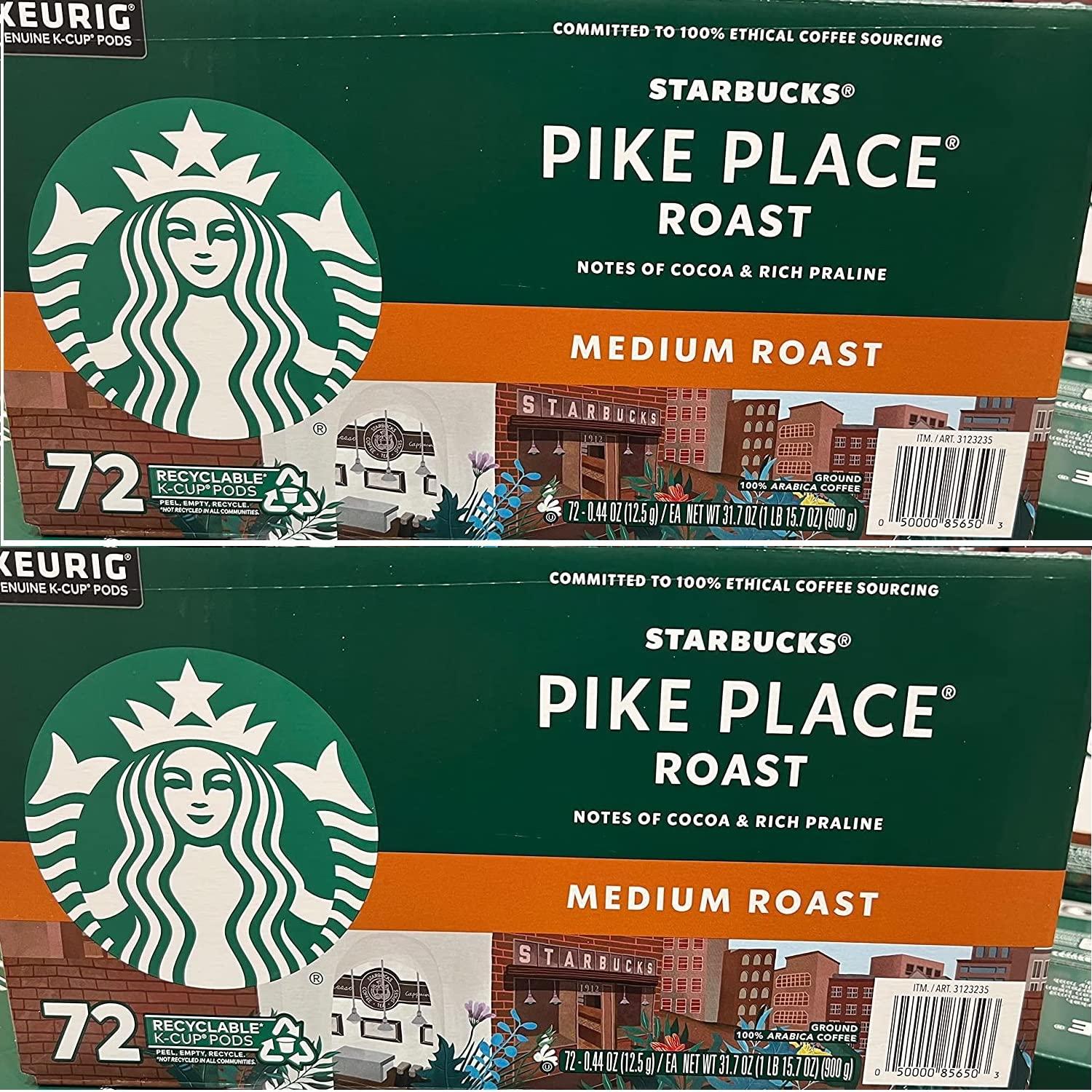 imageStarbucks KCup Coffee Pods Flavored Hot Cocoa Classic Hot Cocoa 60 Keurig PodsPike Place Roast