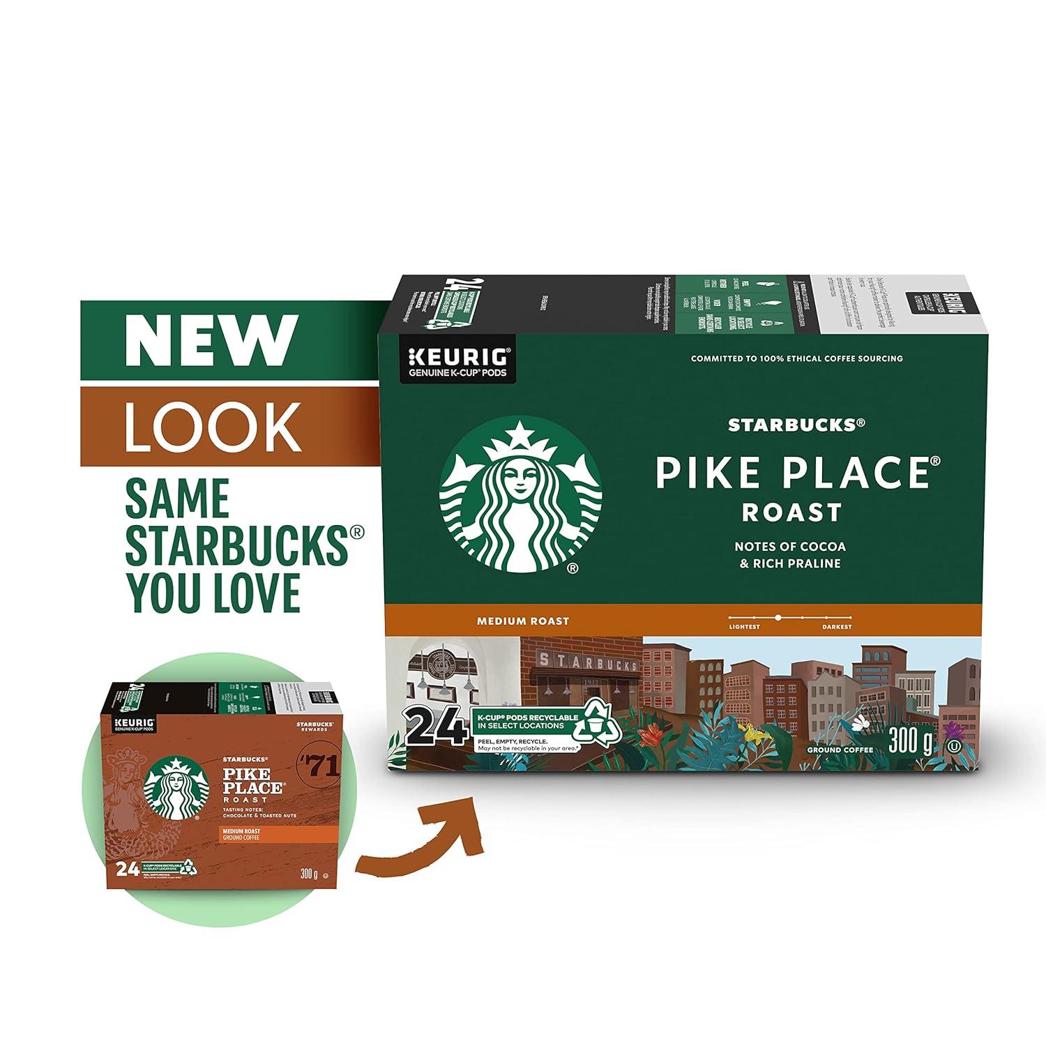 imageStarbucks KCup Coffee Pods Flavored Hot Cocoa Classic Hot Cocoa 60 Keurig PodsPike Place Roast