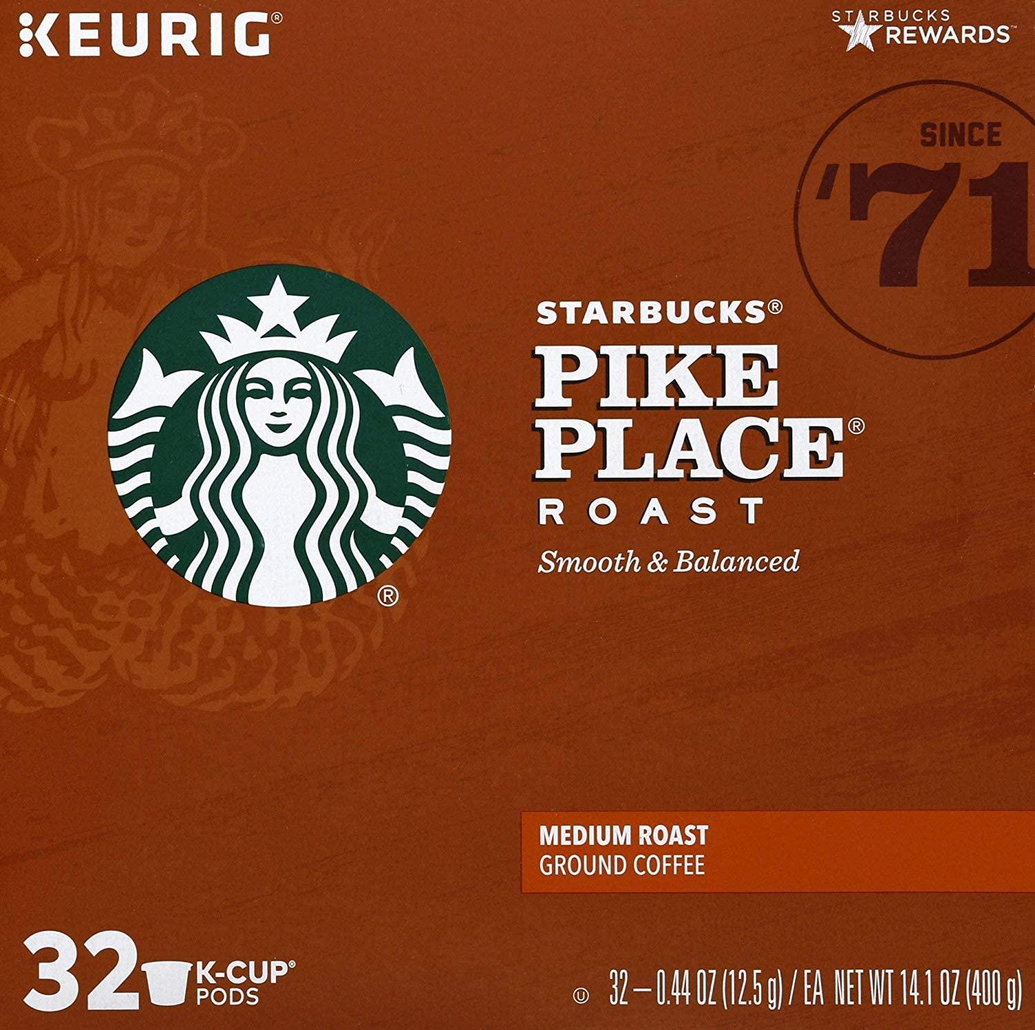 imageStarbucks KCup Coffee Pods Flavored Hot Cocoa Classic Hot Cocoa 60 Keurig PodsPike Place Roast