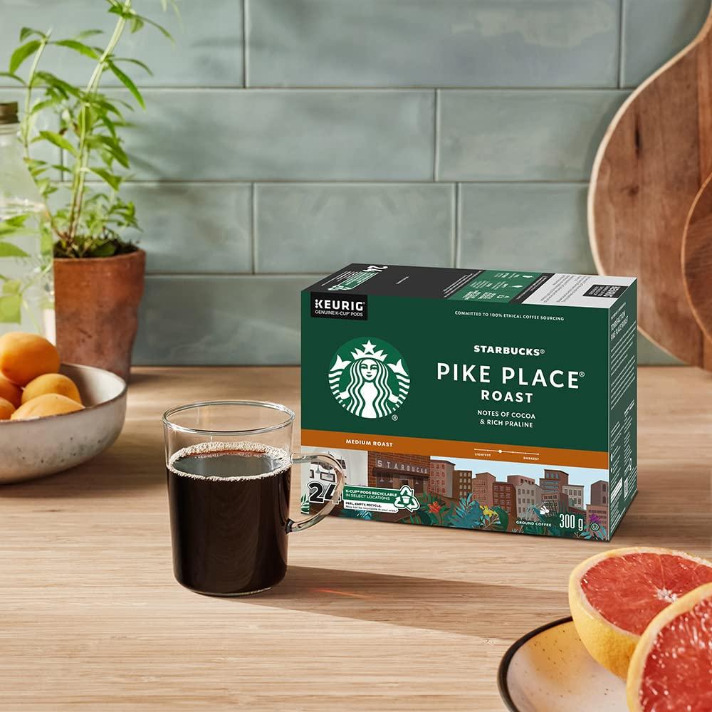 imageStarbucks KCup Coffee Pods Flavored Hot Cocoa Classic Hot Cocoa 60 Keurig PodsPike Place Roast