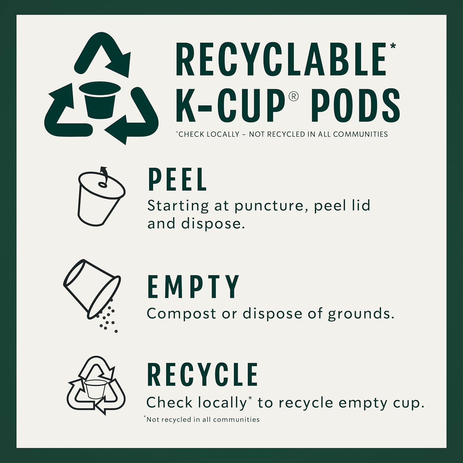imageStarbucks KCup Coffee Pods Flavored Hot Cocoa Classic Hot Cocoa 60 Keurig PodsSpring Day Blend