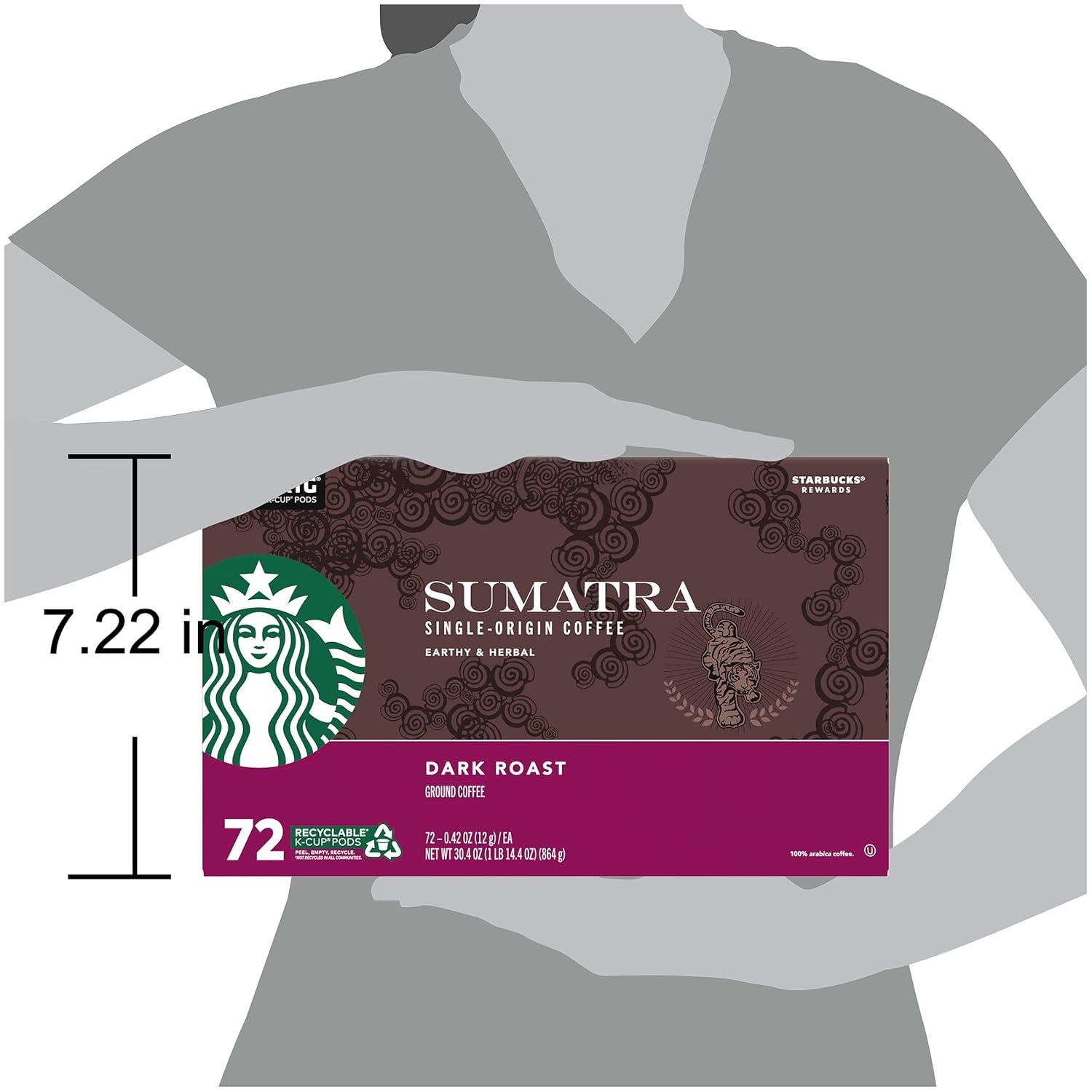 imageStarbucks KCup Coffee Pods Flavored Hot Cocoa Classic Hot Cocoa 60 Keurig PodsSumatra