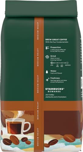 imageStarbucks Whole Coffee Beans Medium Roast Hot or Iced Coffee Breakfast Blend Six 12 oz BagsBreakfast Blend