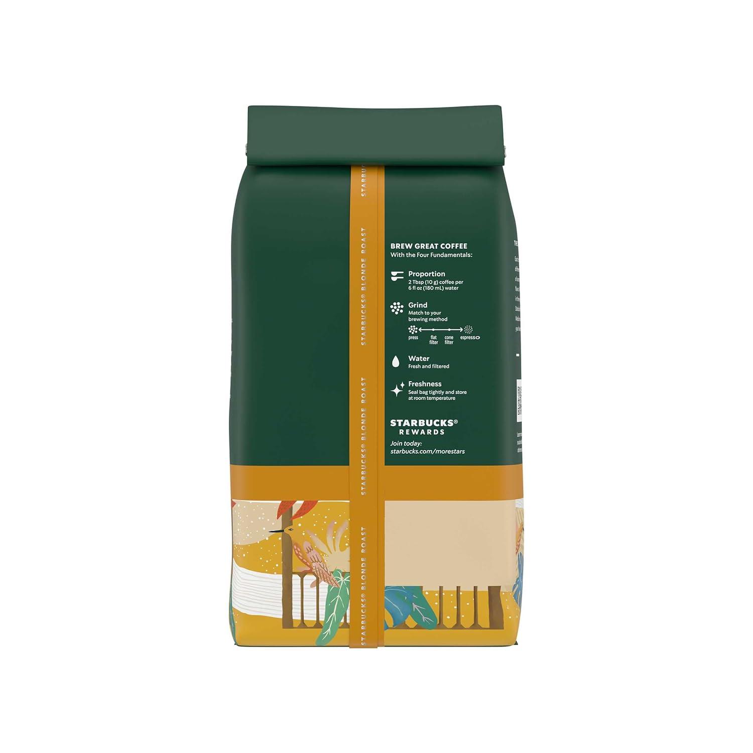 imageStarbucks Whole Coffee Beans Starbucks Blonde Roast Hot or Iced Coffee Veranda Blend Six 12 oz BagsVeranda