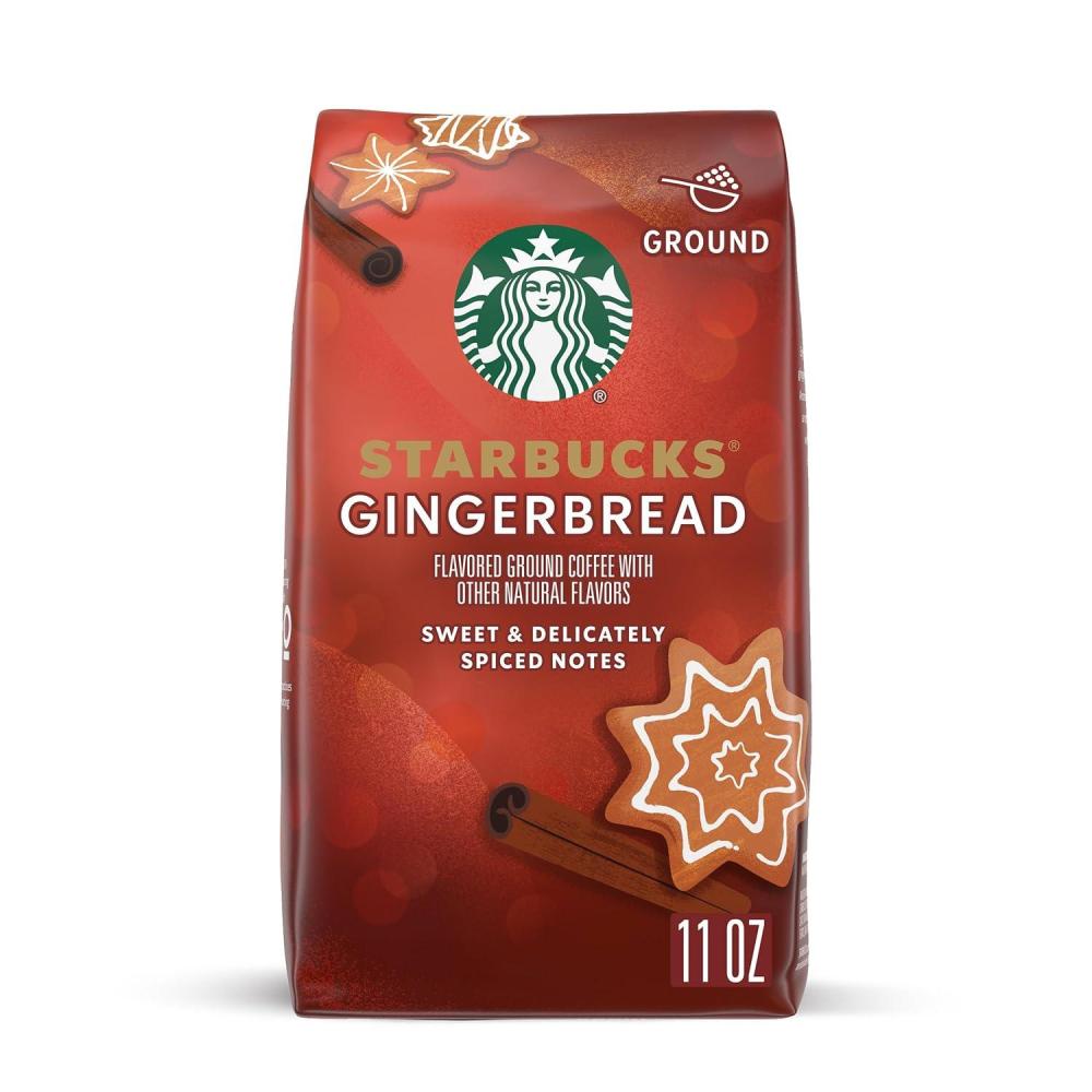 imageStarbucks Ground Coffee Medium Roast Coffee Decaf Pike Place Roast 100 Arabica 3 bags 12 oz eachGingerbread