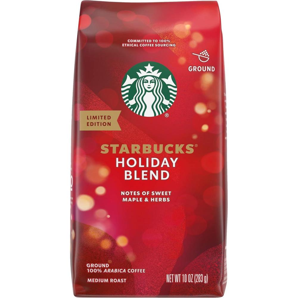 imageStarbucks Ground Coffee Medium Roast Coffee Decaf Pike Place Roast 100 Arabica 3 bags 12 oz eachHoliday Blend